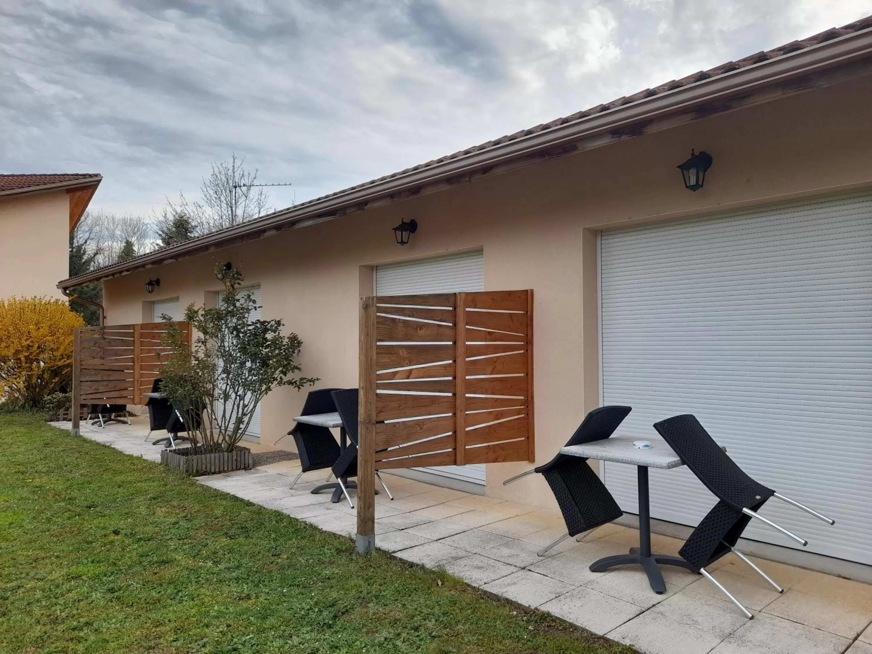 Patio in Hotel de l'Ile d'Amour