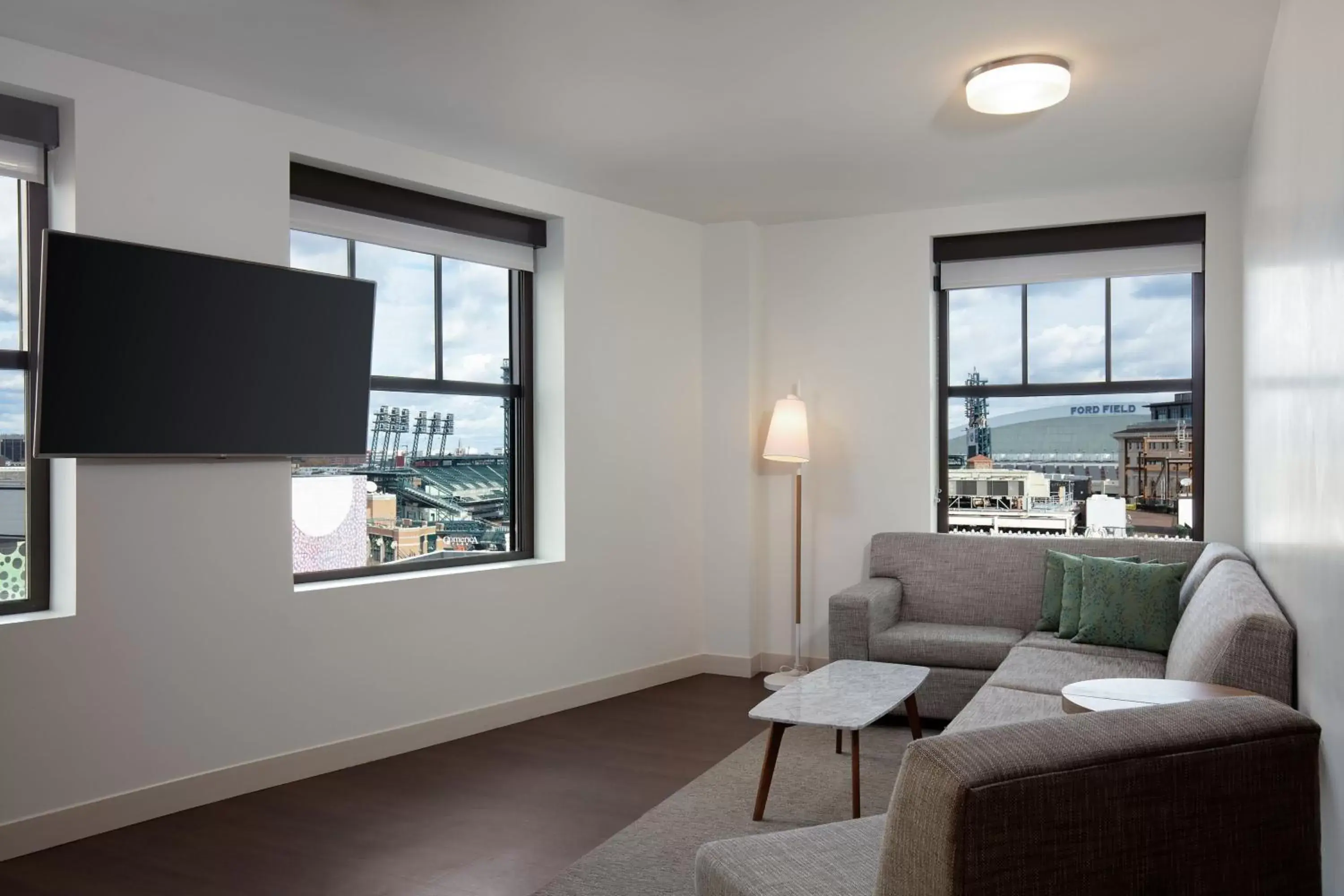 1 Bedroom Suite, 1 King, Sofa bed, City view in Element Detroit at the Metropolitan 1 Bedroom Suite, 1 King, Sofa bed, City view in Element Detroit at the Metropolitan