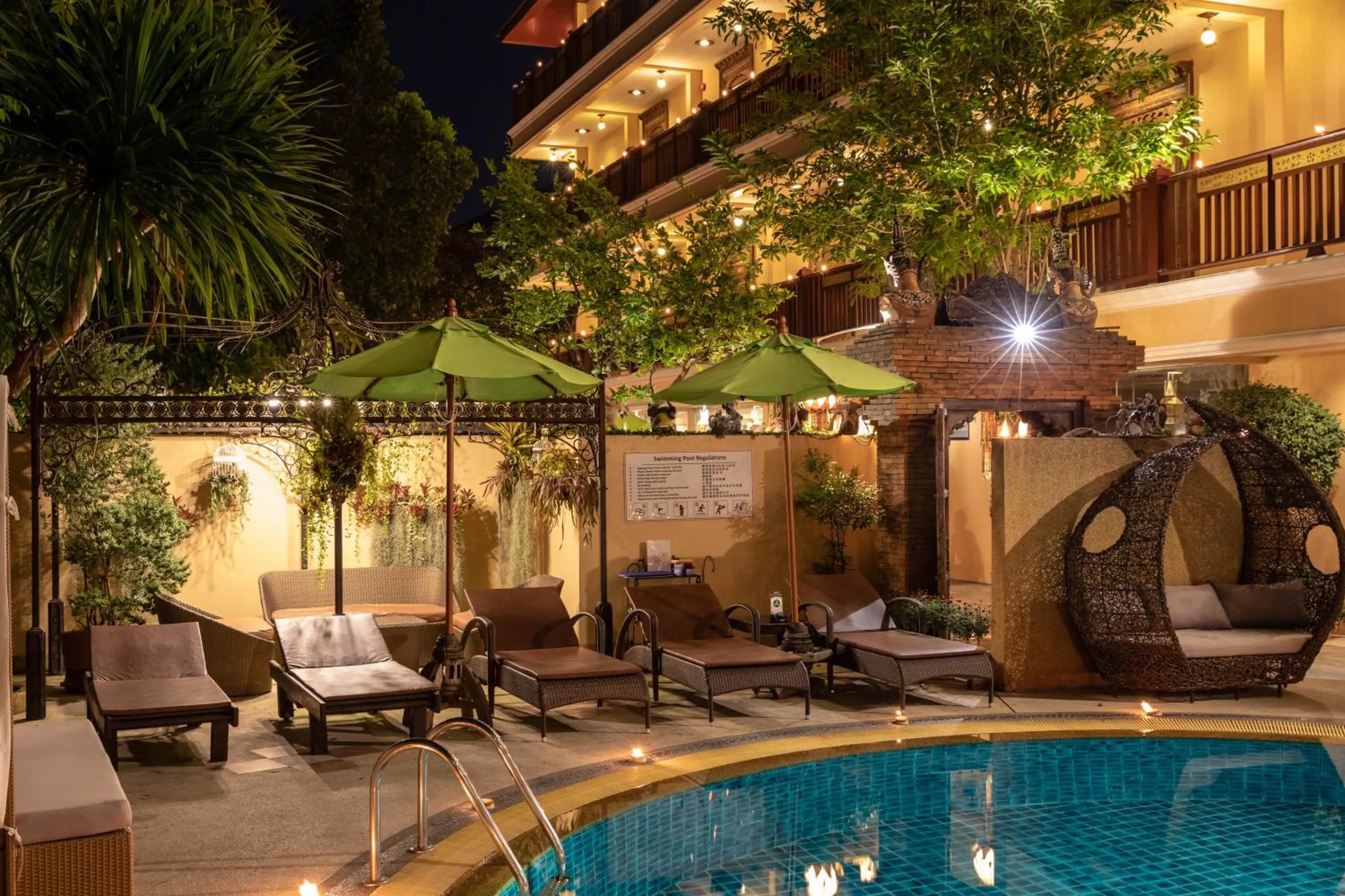 Swimming pool in At Chiang Mai Hotel