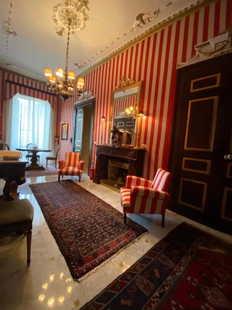 Living room in Palazzo Cherubini-Pools & Wellness