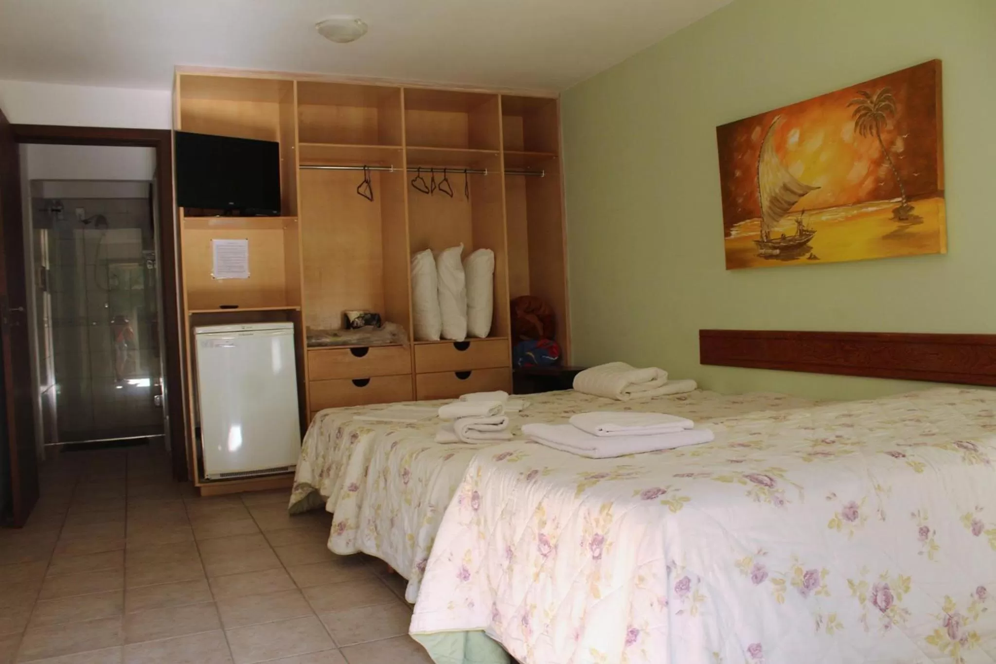 Bed in Pousada Bangalôs Da Mole - Florianópolis