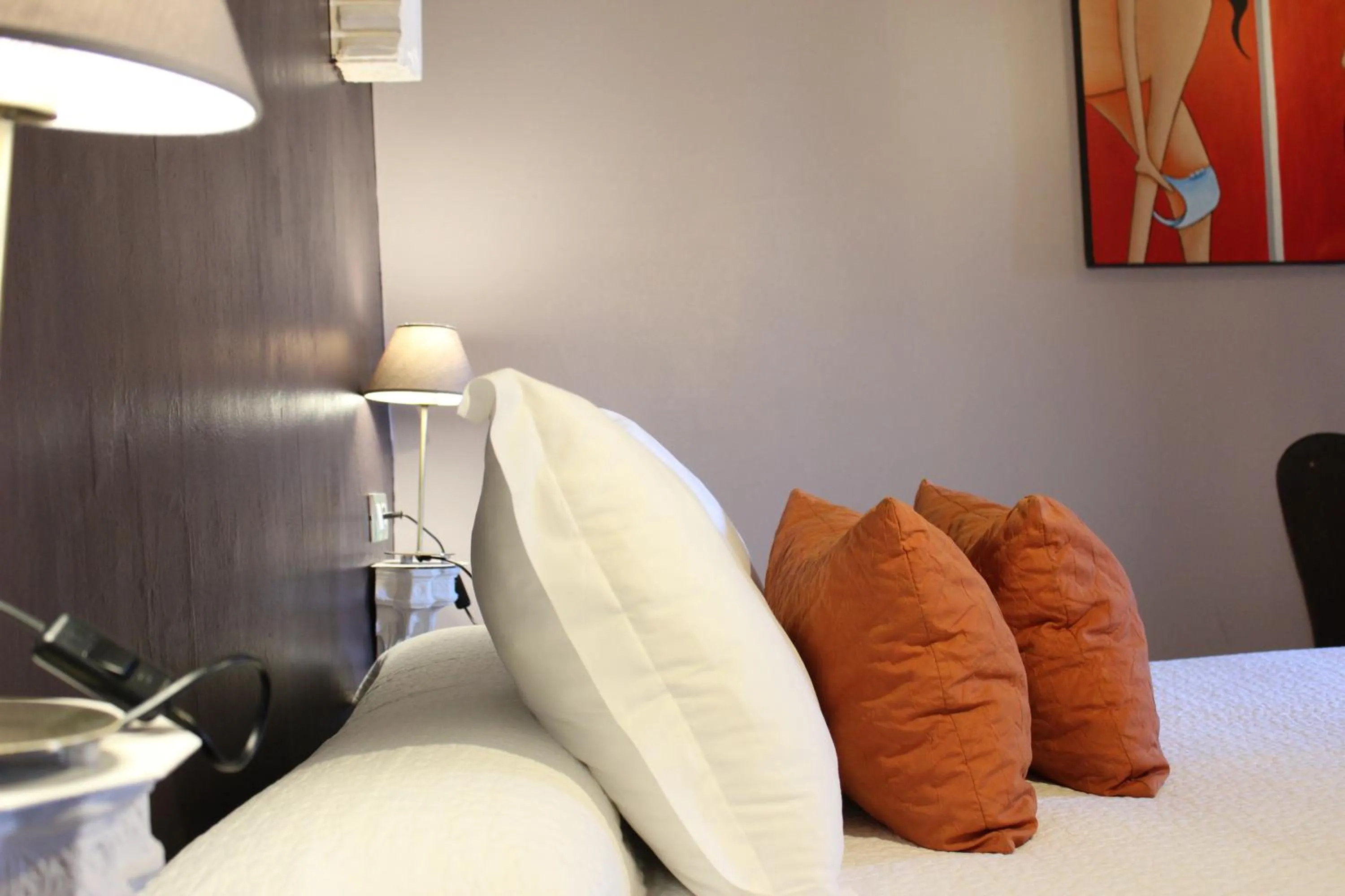 Decorative detail, Bed in Hotel la Boheme