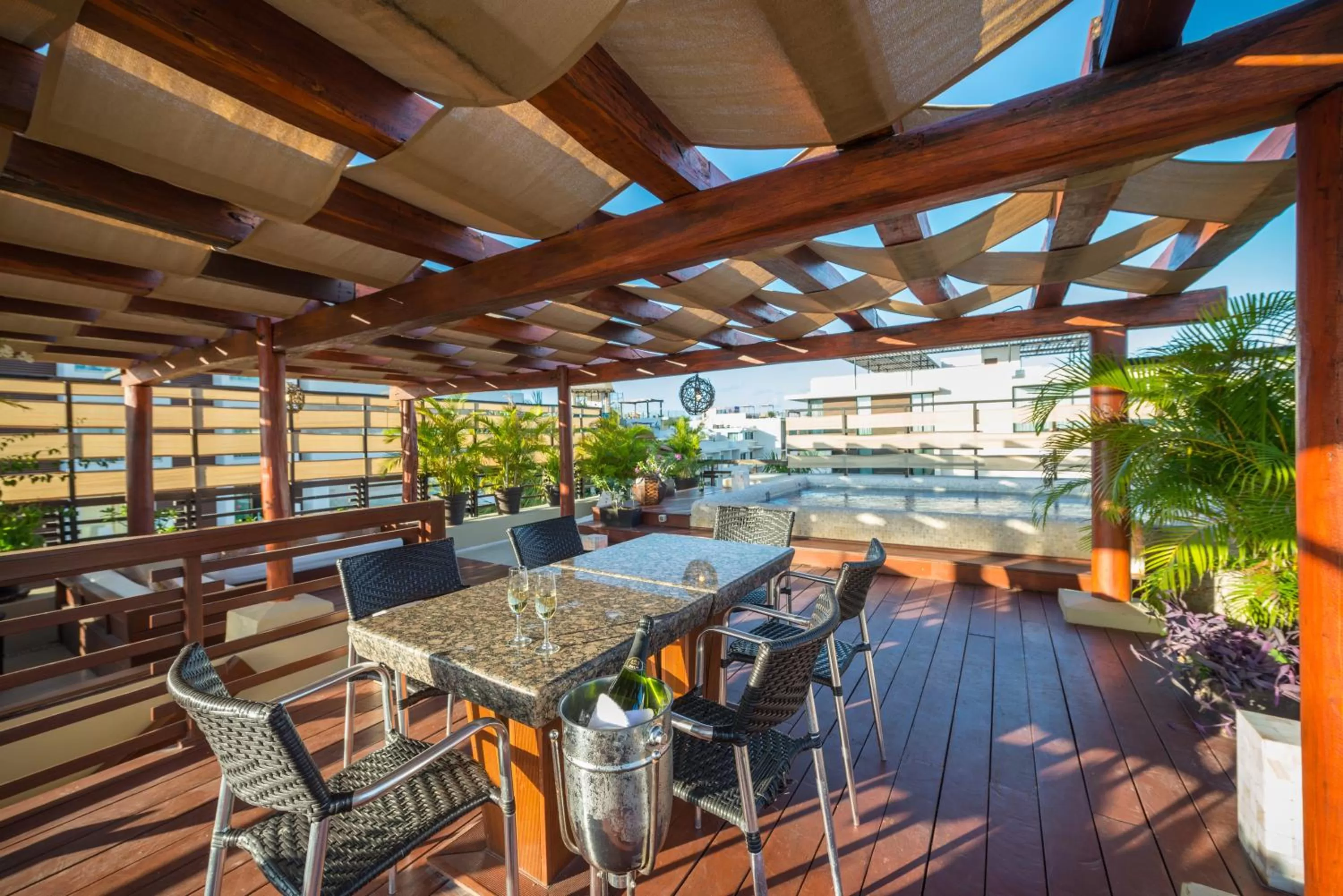 Dining area in La Divina by Aldea Thai