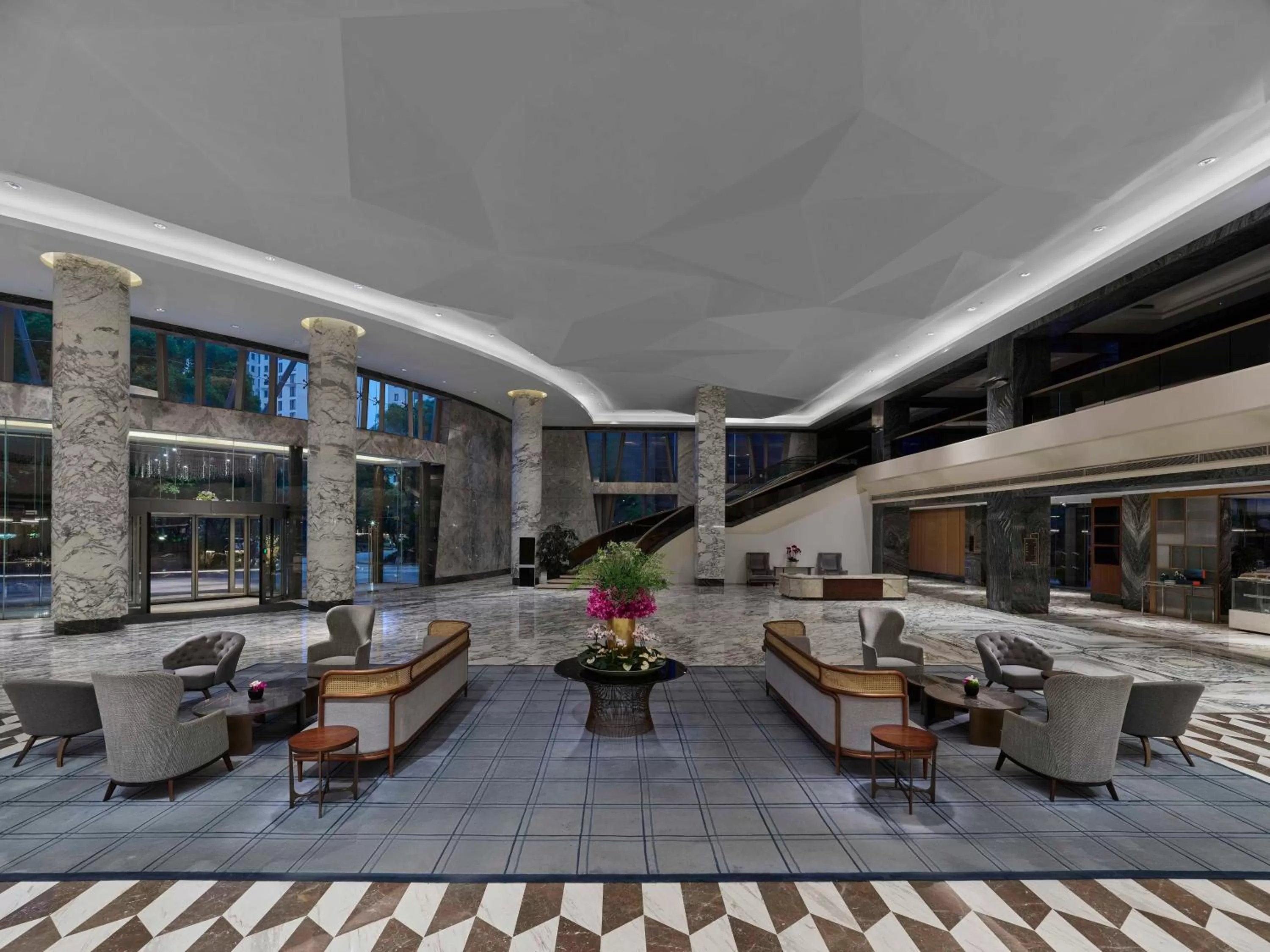 Lobby or reception in Hilton Shanghai Hongqiao