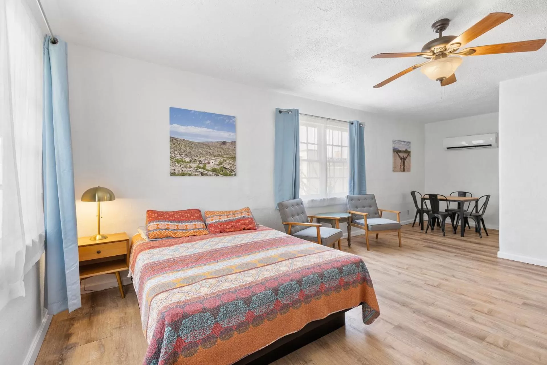 Bed in Desert Air Motel