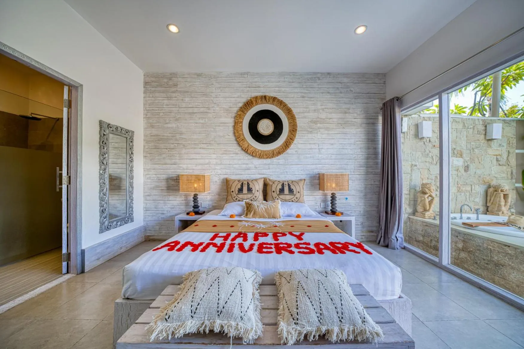 Decorative detail, Bed in Bali Cosy Villas Seminyak