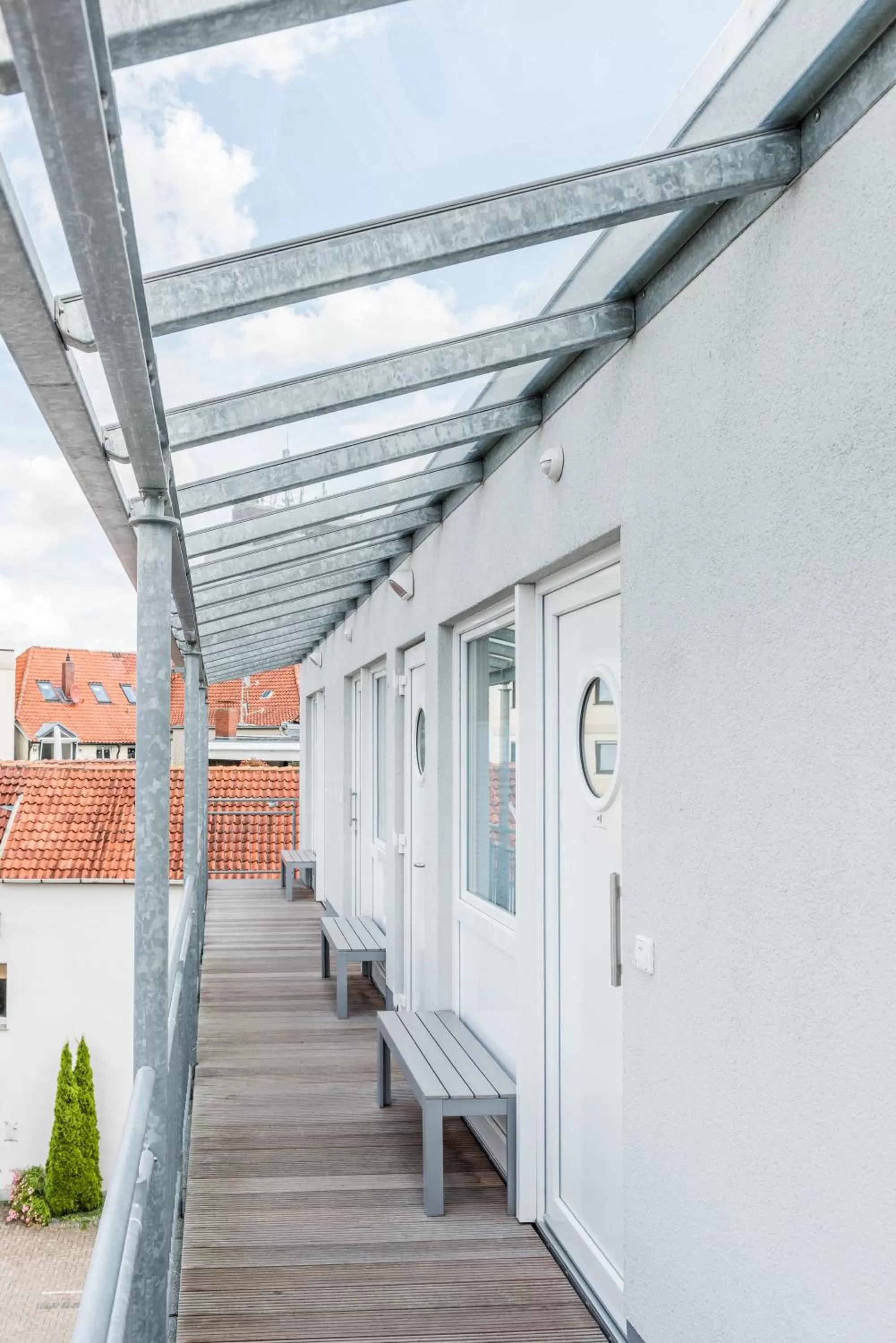 View (from property/room) in Schäfers Hotel, Self-Check-in, Cafe und Bäcker am Hotel