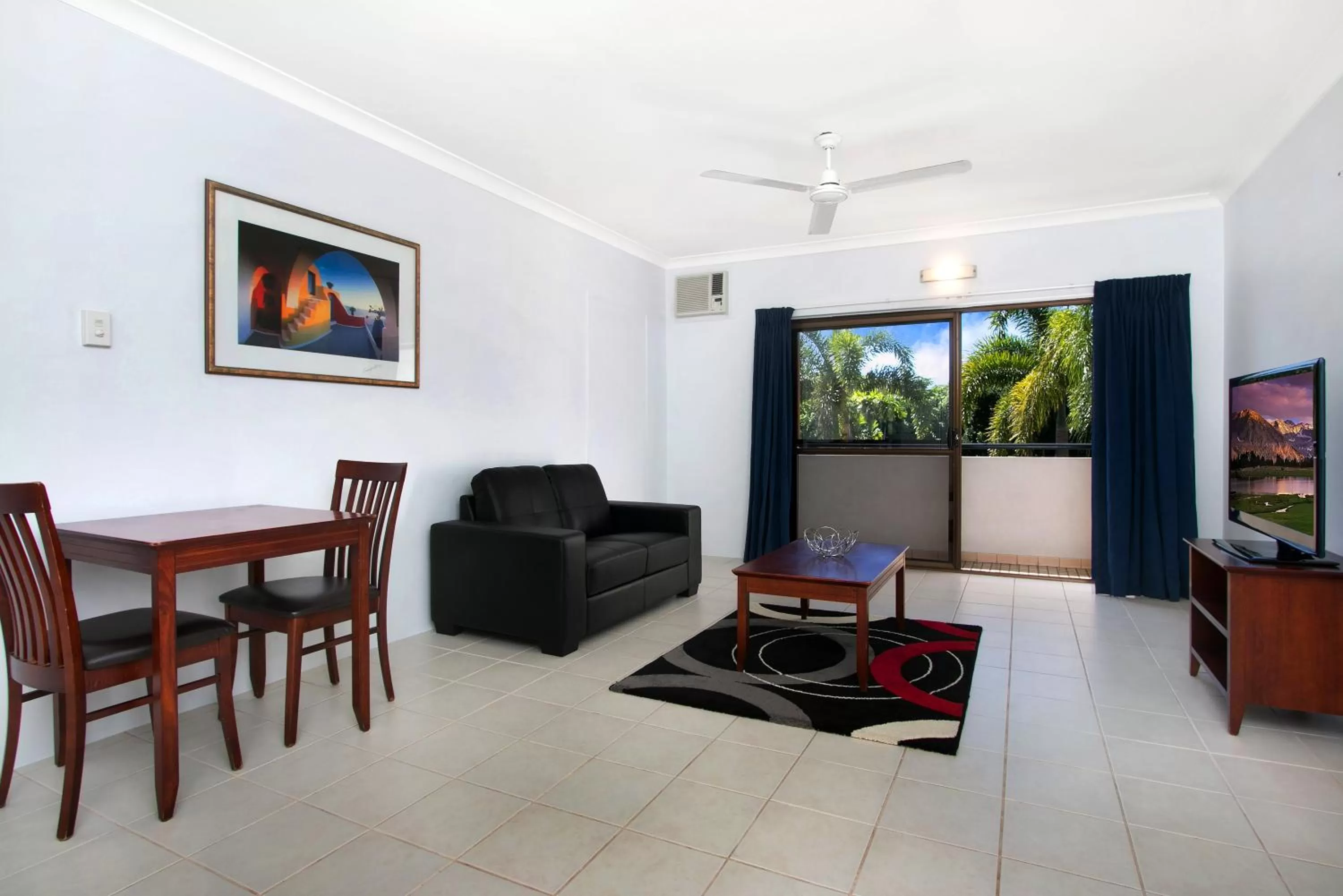 Living room in Cairns City Palms