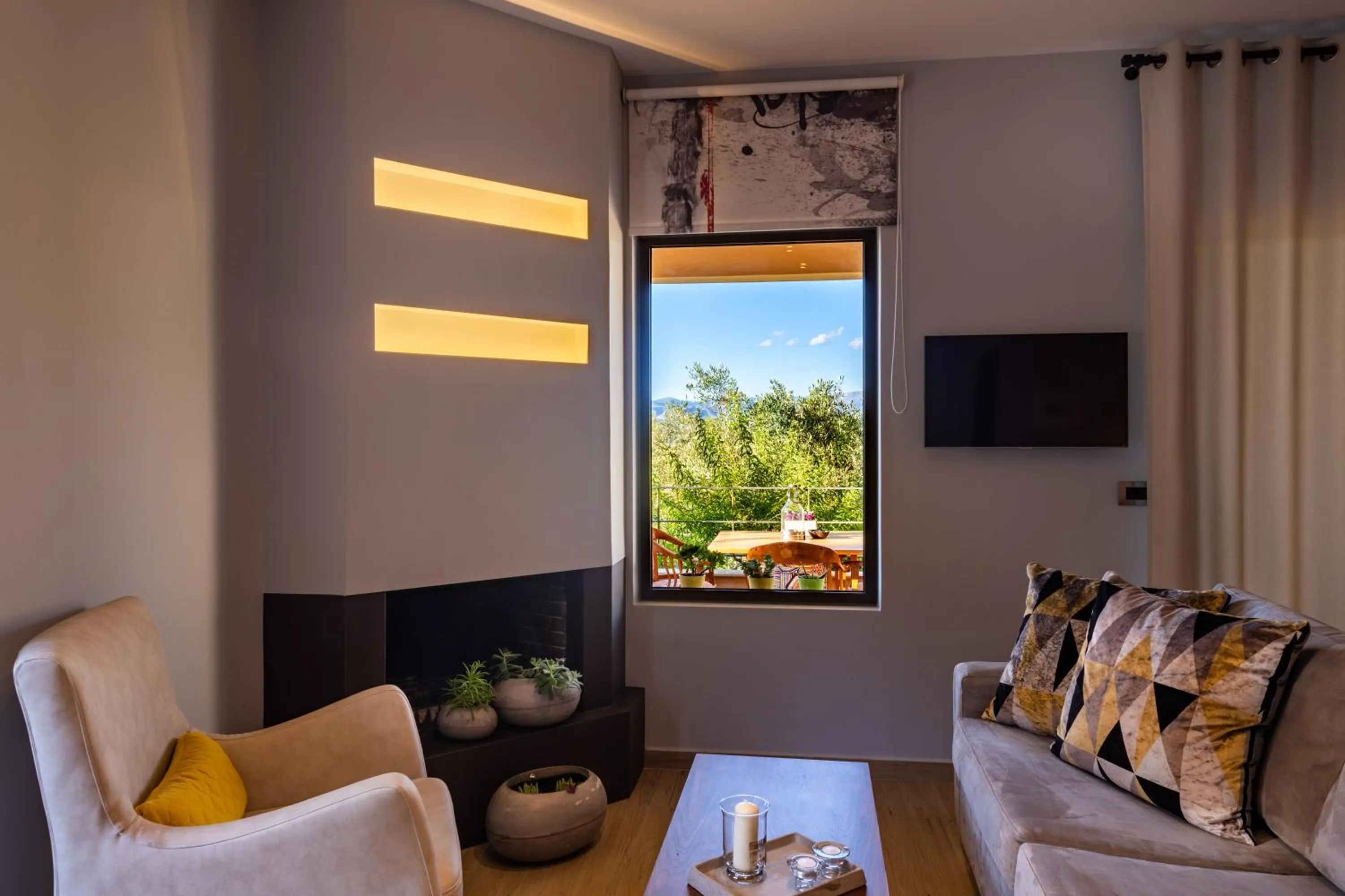 Living room in Anthemion Suites and Villas