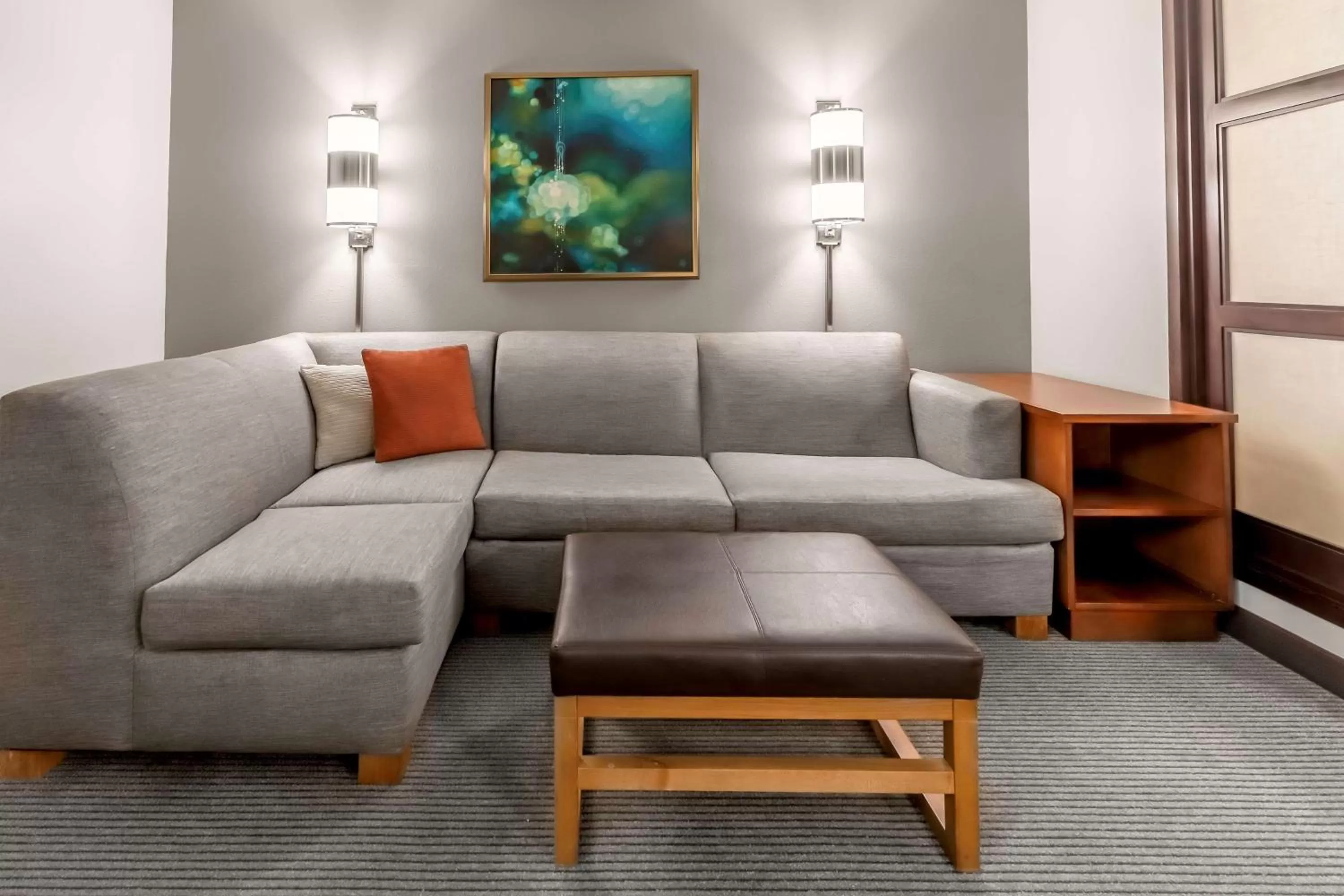 Photo of the whole room in Hyatt Place Charlotte Airport Billy Graham Parkway