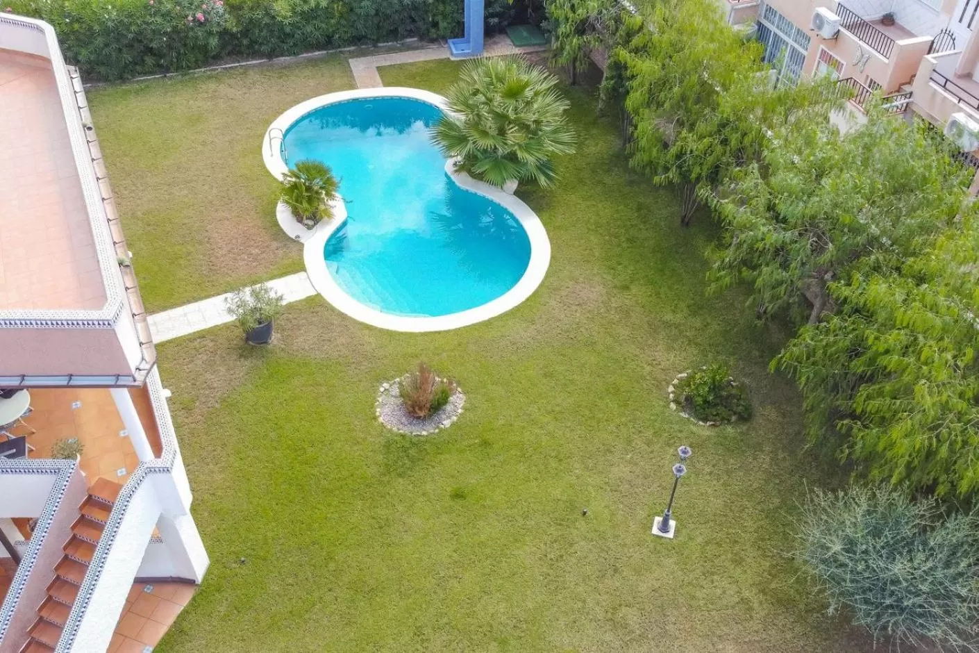 Day, Pool View in Anna's garden