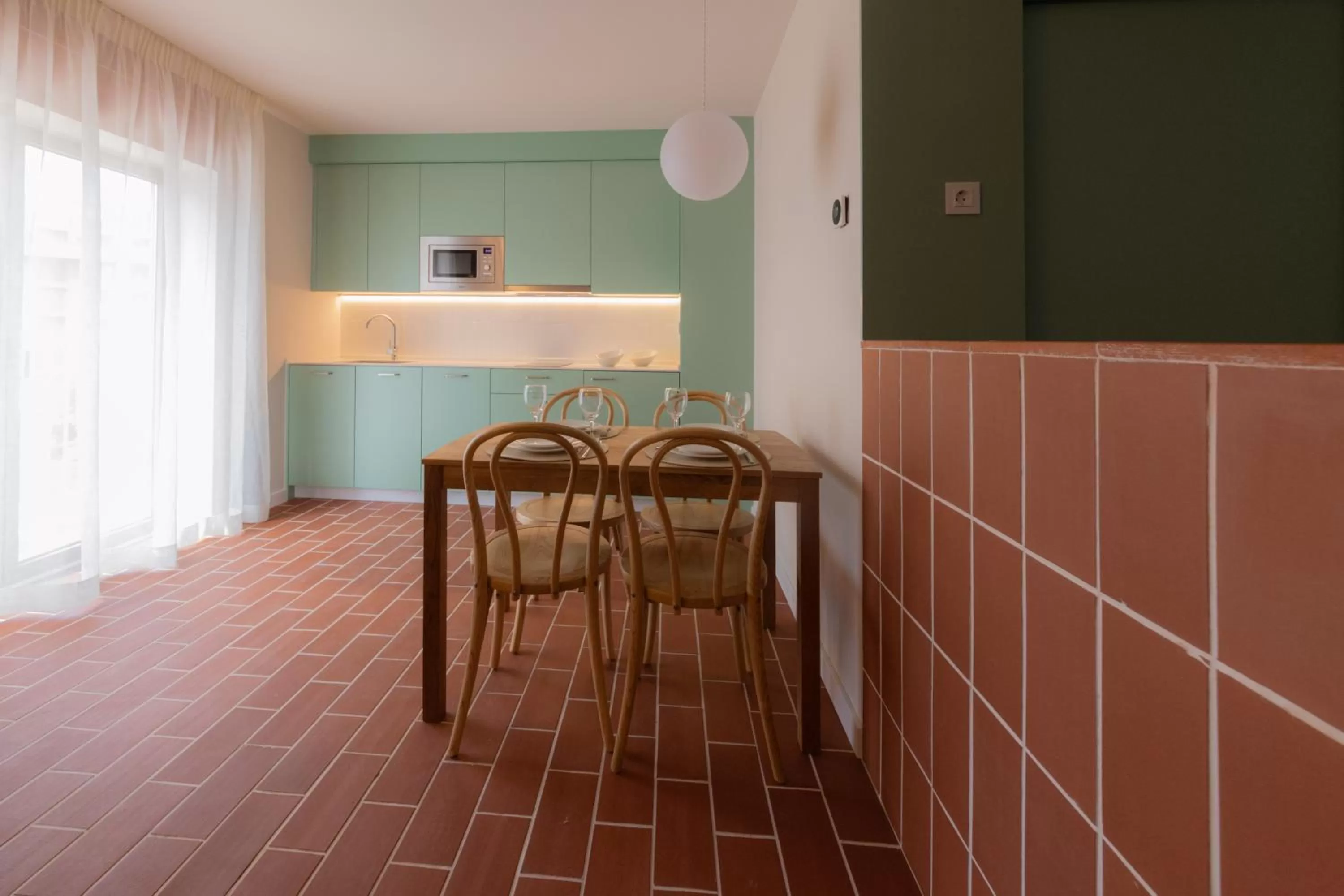 Kitchen or kitchenette in Terra Aurea Aparthotel