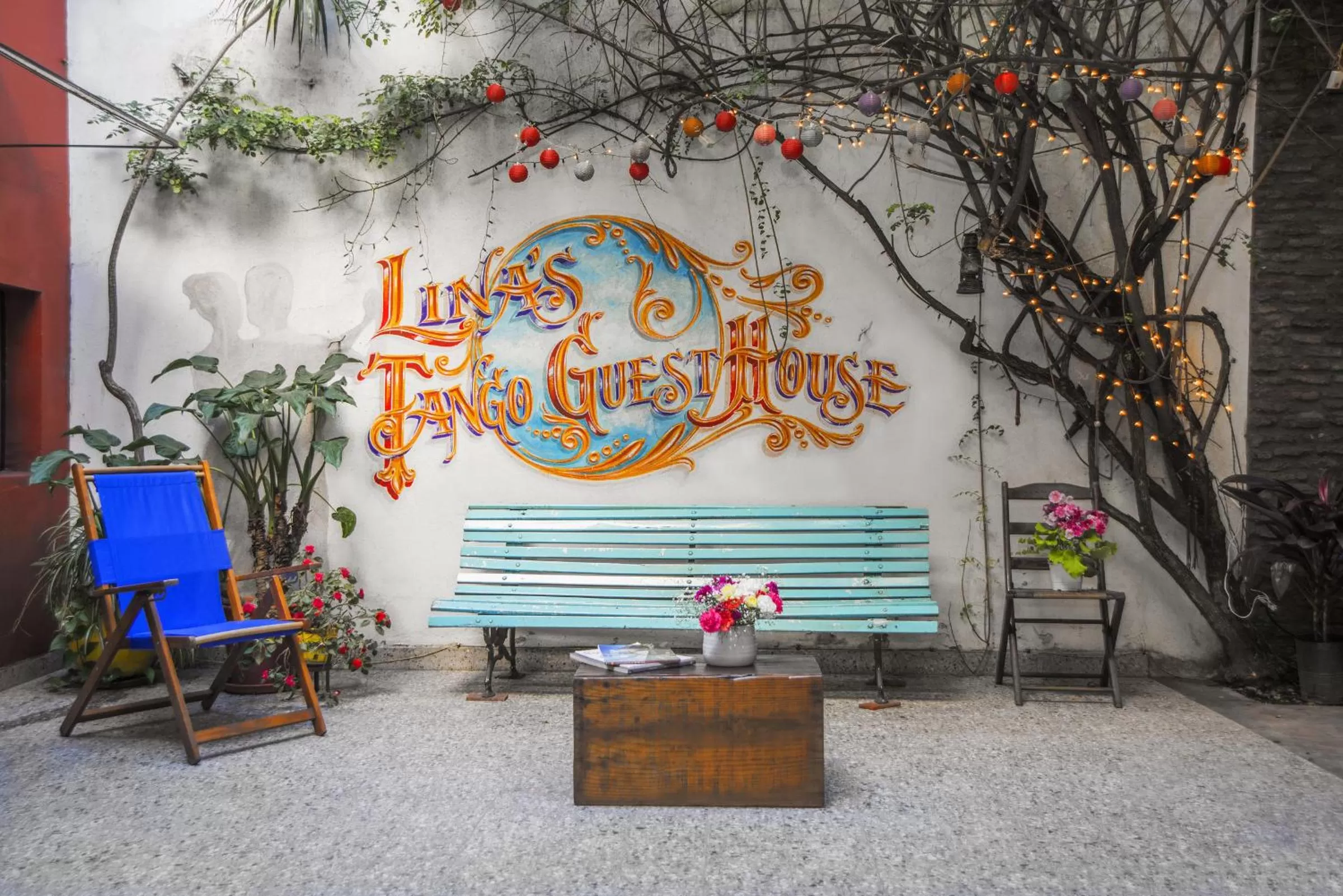 Garden in Lina's Tango Guesthouse