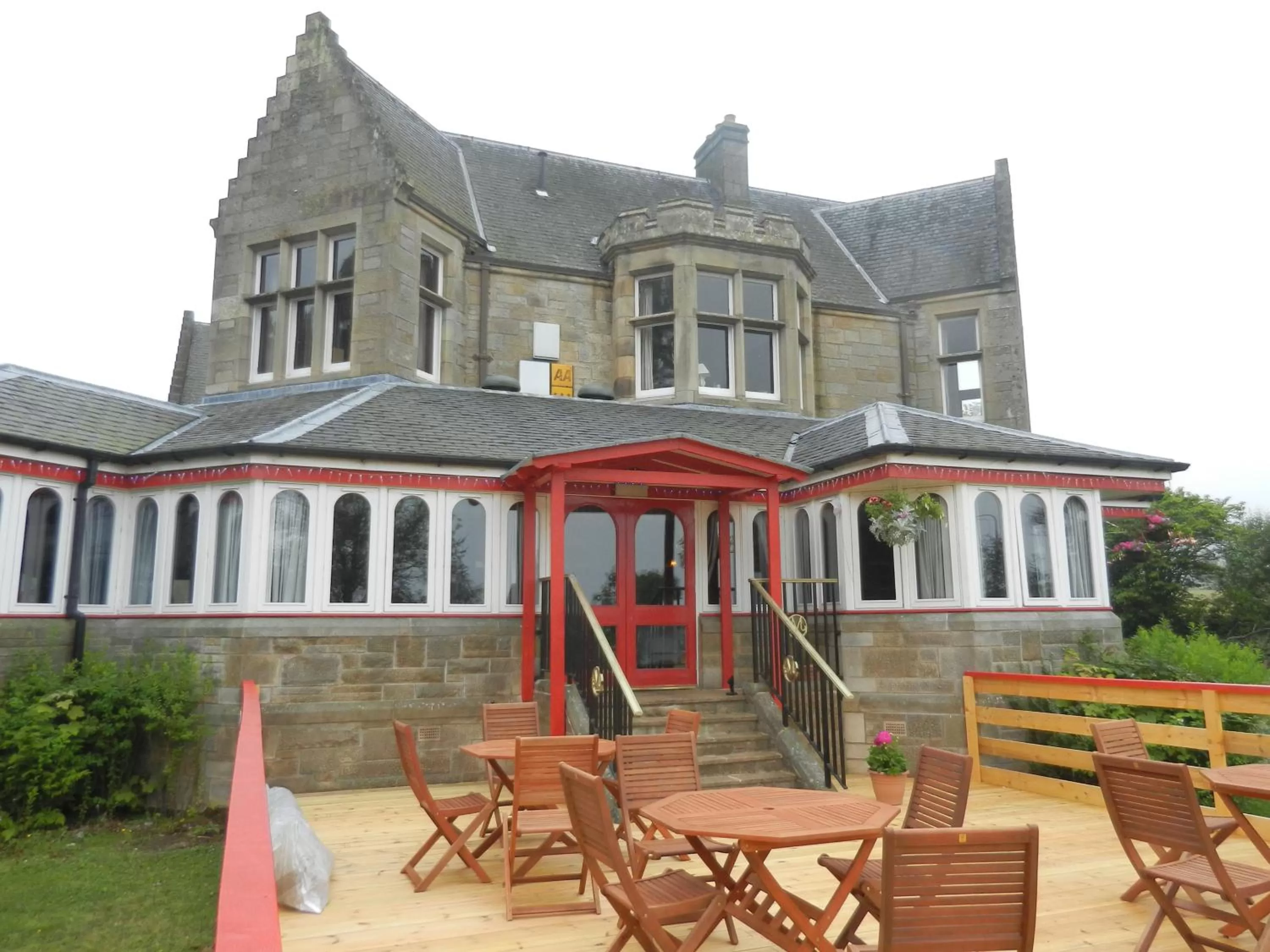 Patio in Morangie Hotel Tain