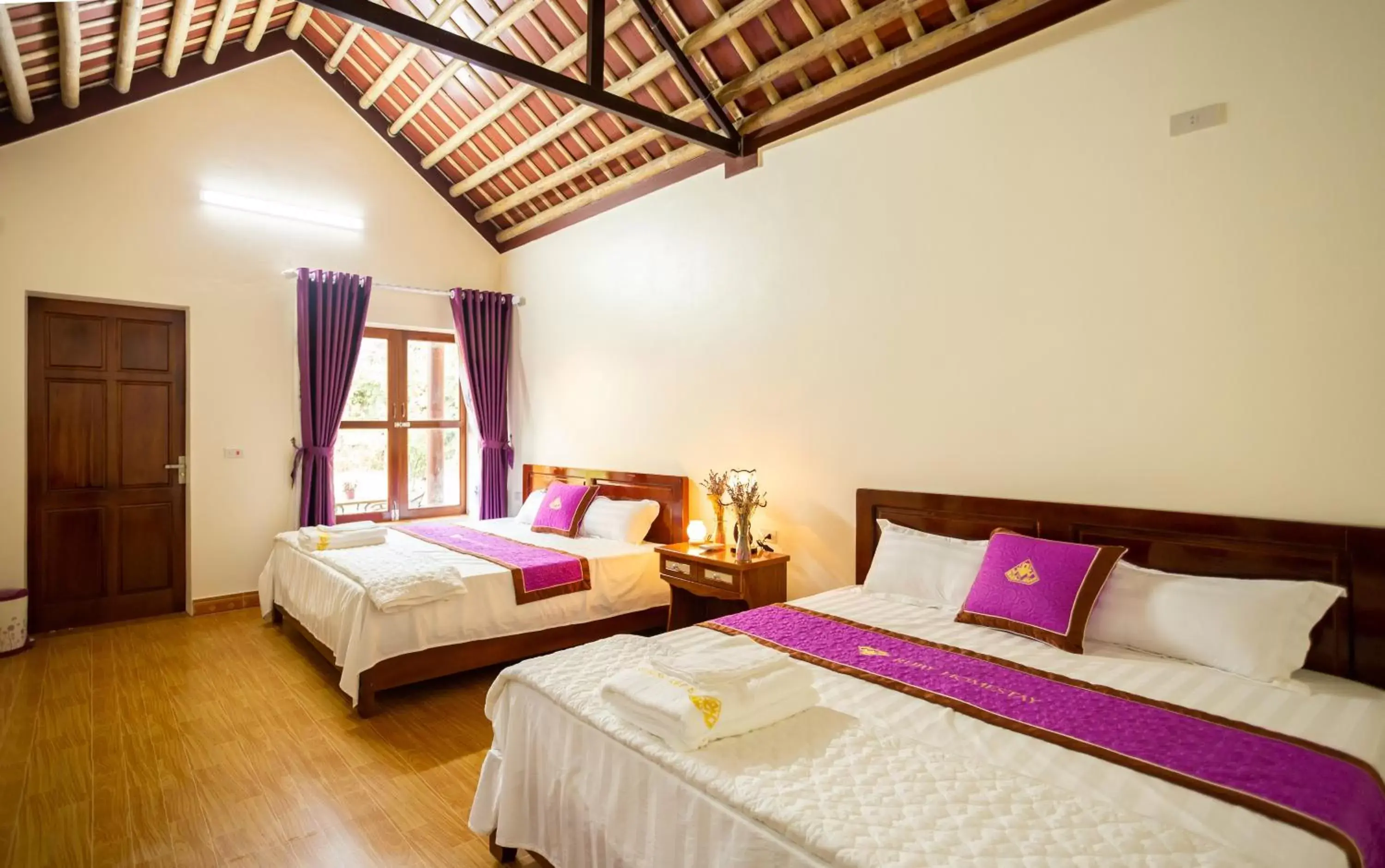 Quadruple Room with Mountain View - single occupancy in Ruby Homestay Quadruple Room with Mountain View - single occupancy in Ruby Homestay