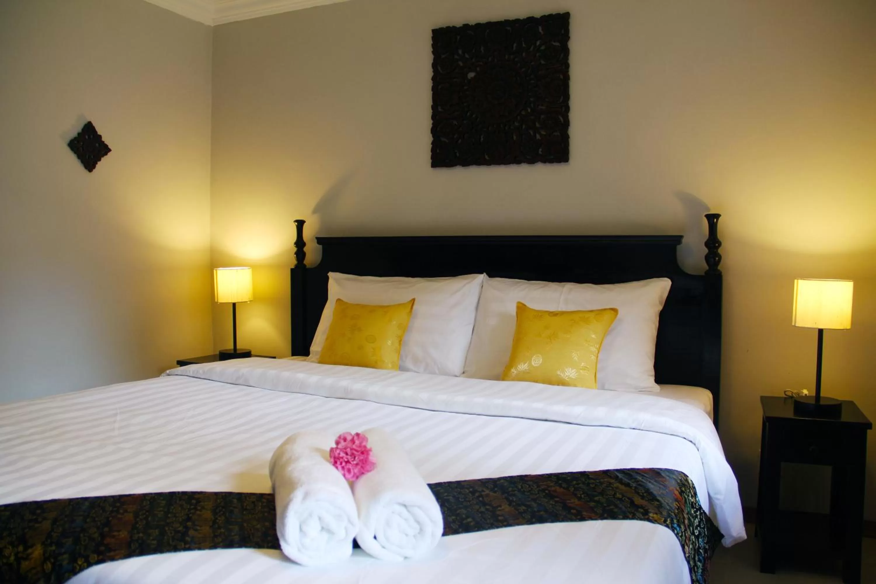 Bed in Cozy Boutique Hotel