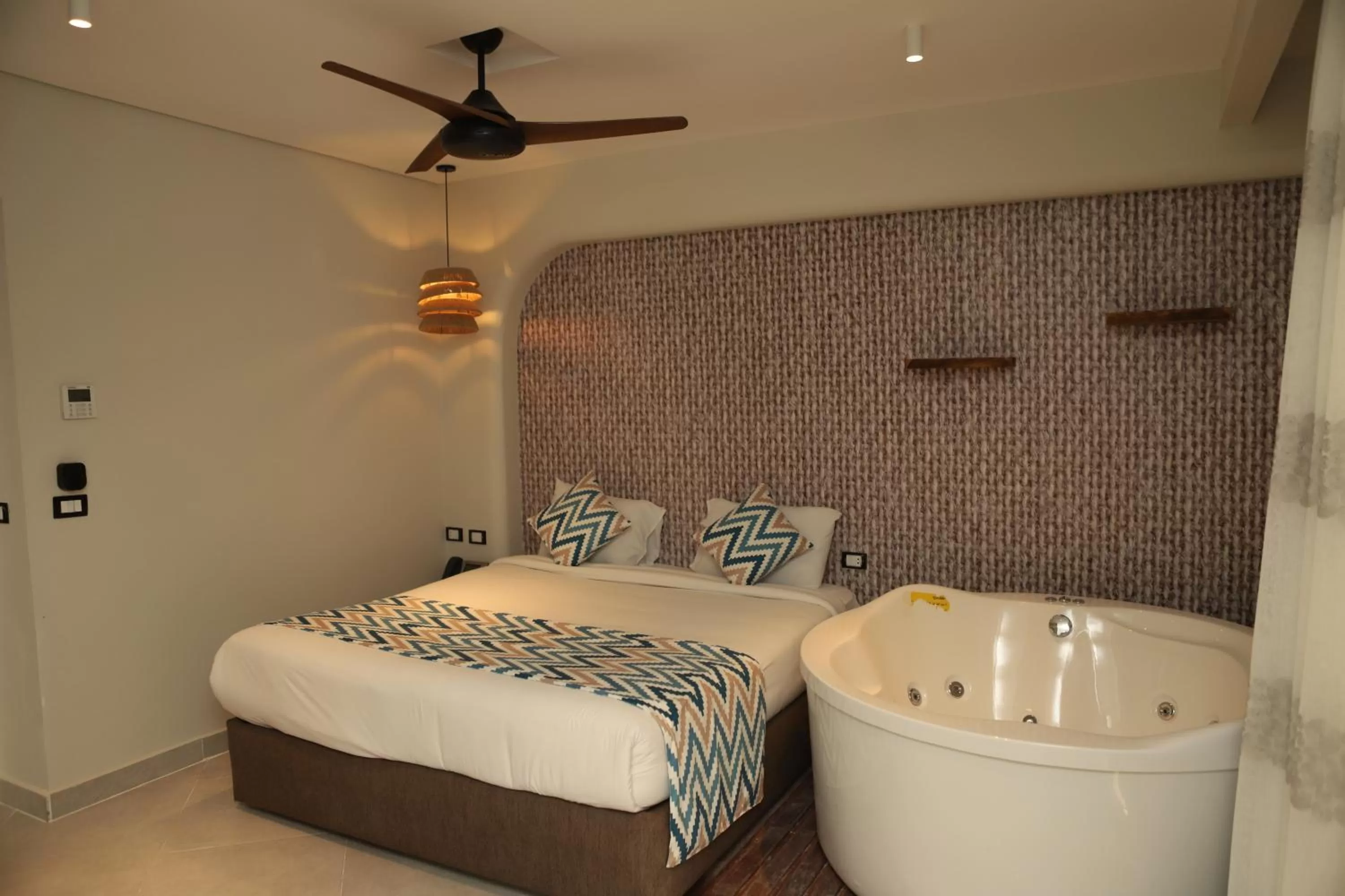 Bed in Panorama Bungalows Resort El Gouna