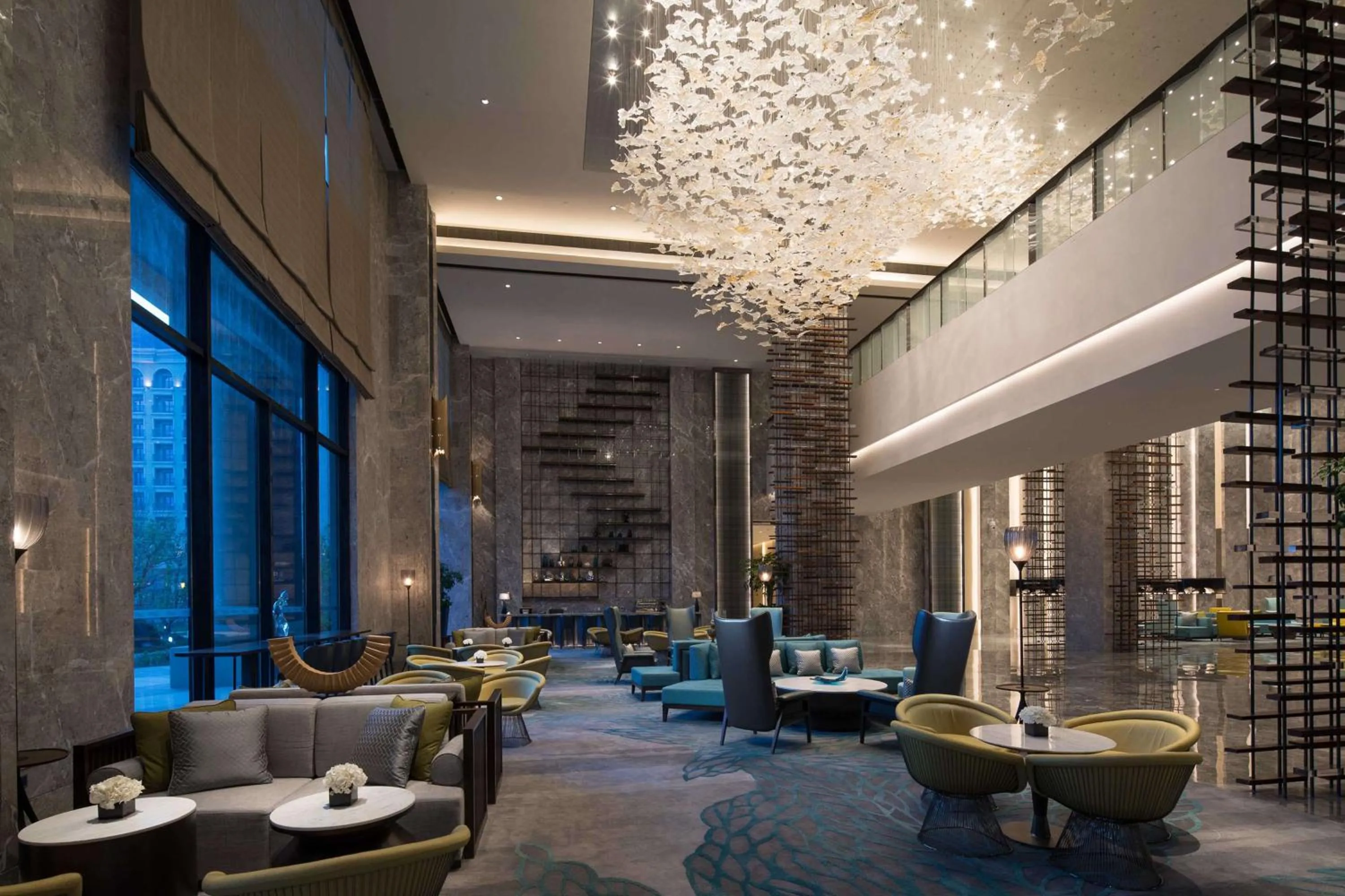 Lobby or reception in Doubletree By Hilton Qingdao Oriental Movie Metropolis