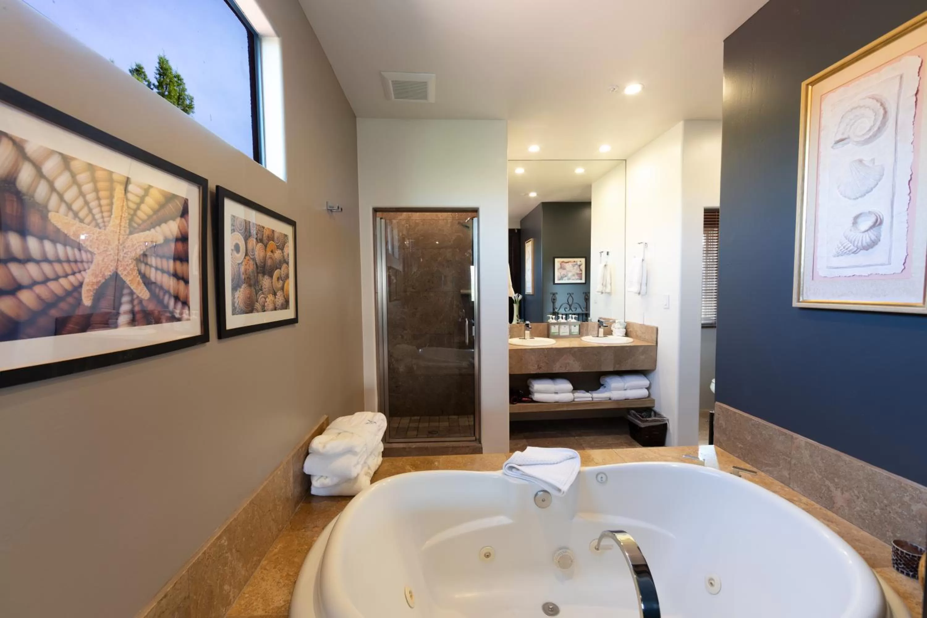 Shower in A Sunset Chateau