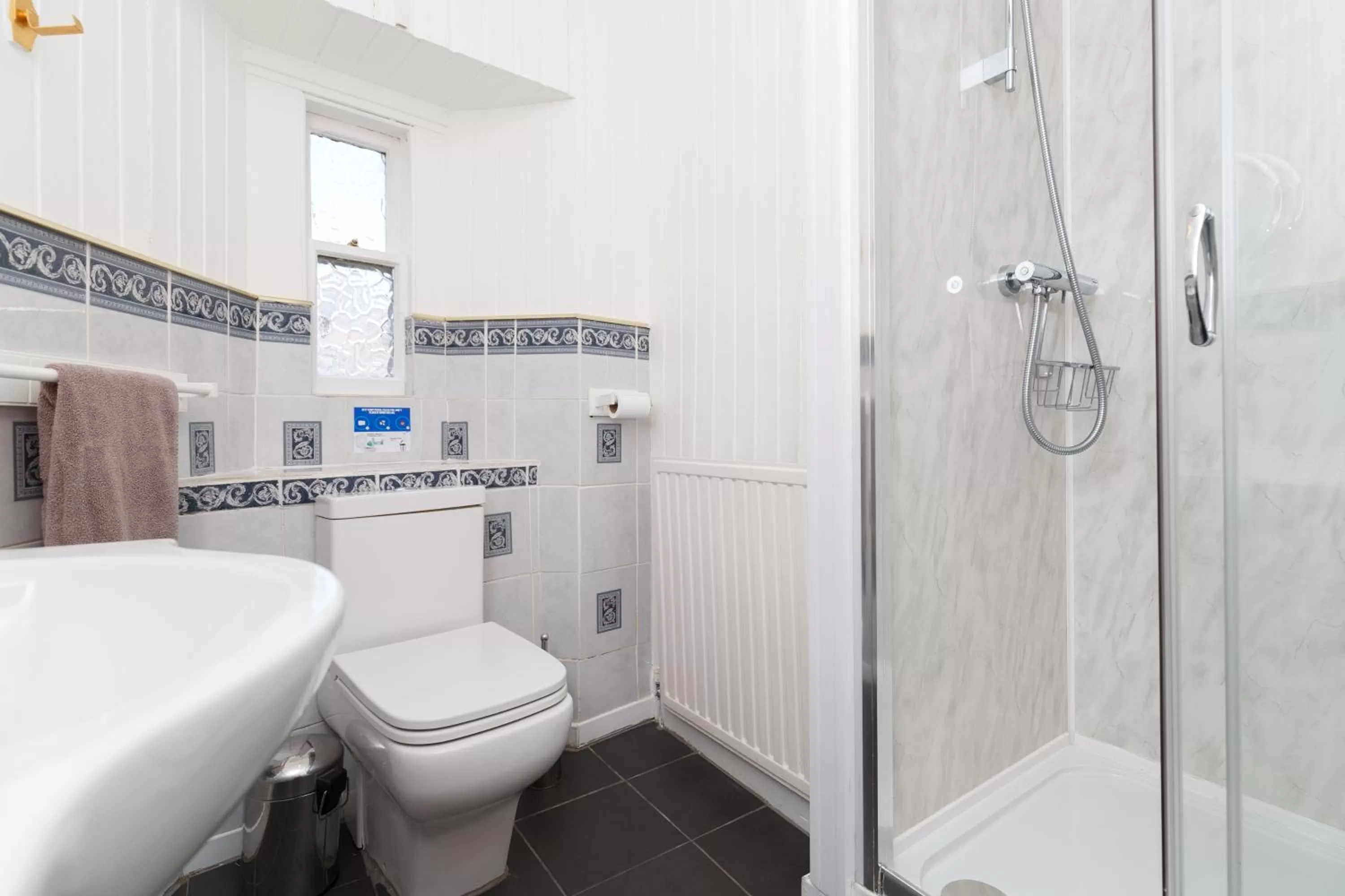 Shower in Castle Walk Bed & Breakfast