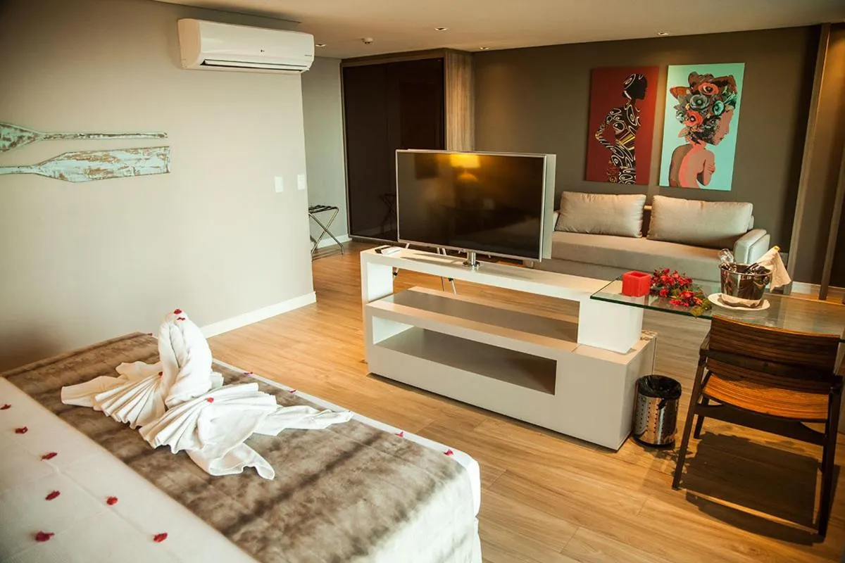 Living room, Bed in Carmel Cumbuco Resort
