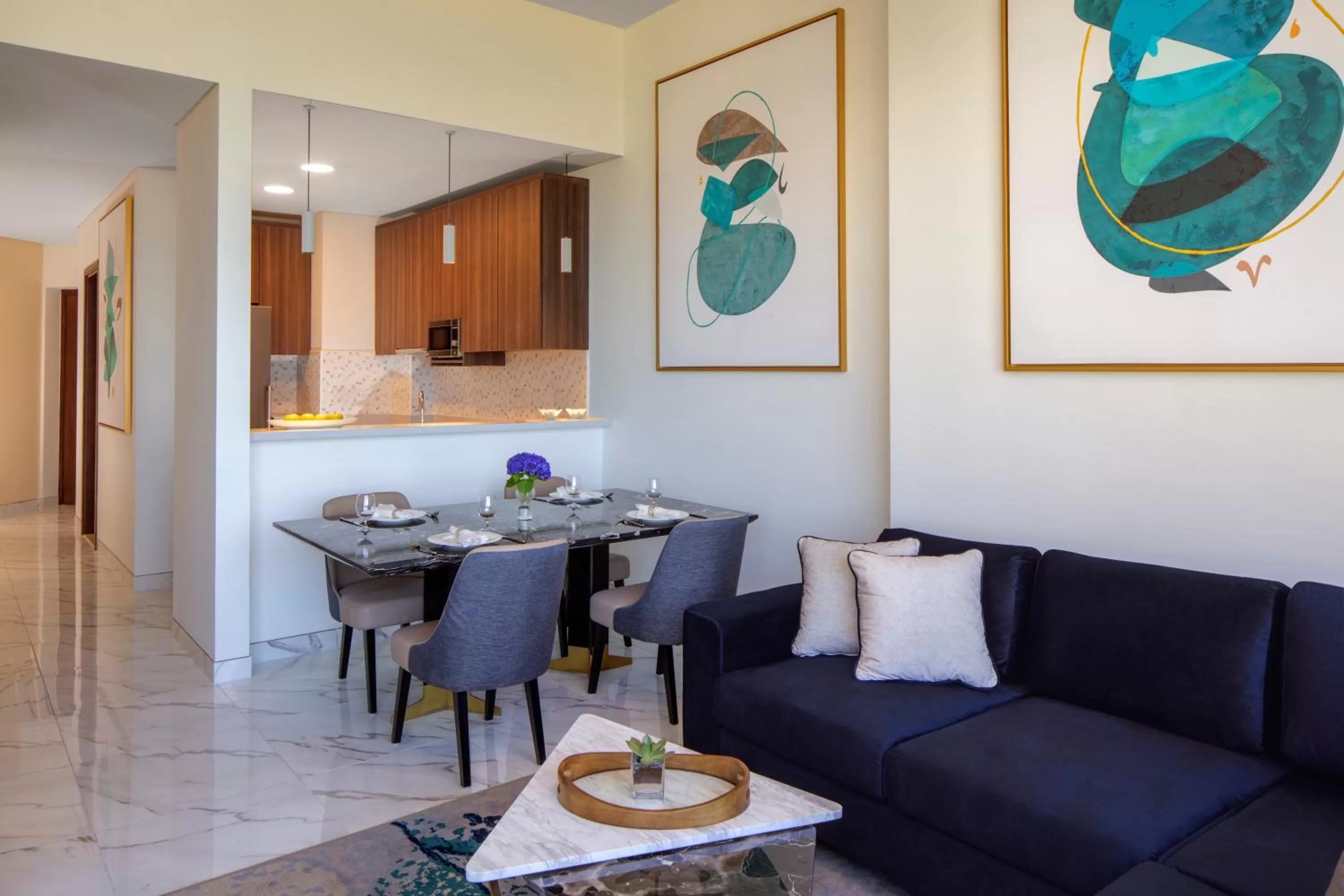 Kitchen or kitchenette in Avani Plus Palm View Dubai Hotel & Suites