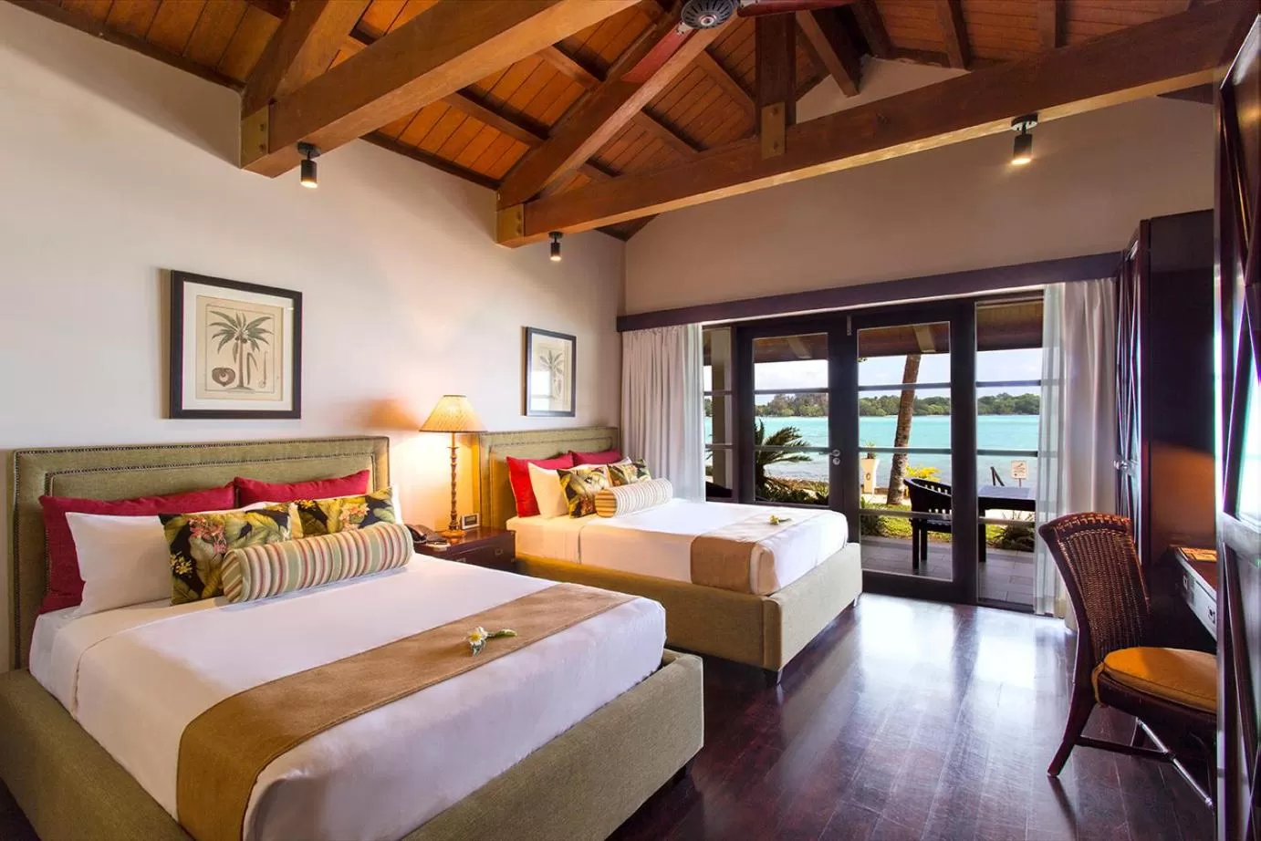 Bedroom, Bed in Warwick Le Lagon Resort & Spa, Vanuatu