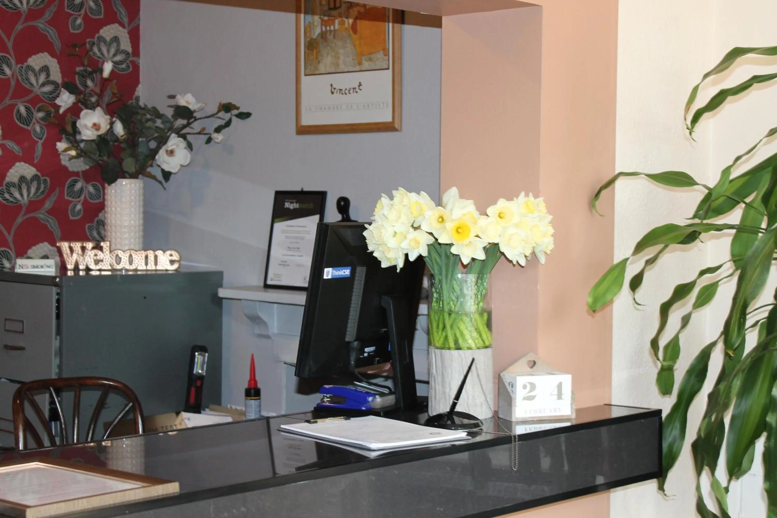 Lobby or reception in The Abbey House Hotel