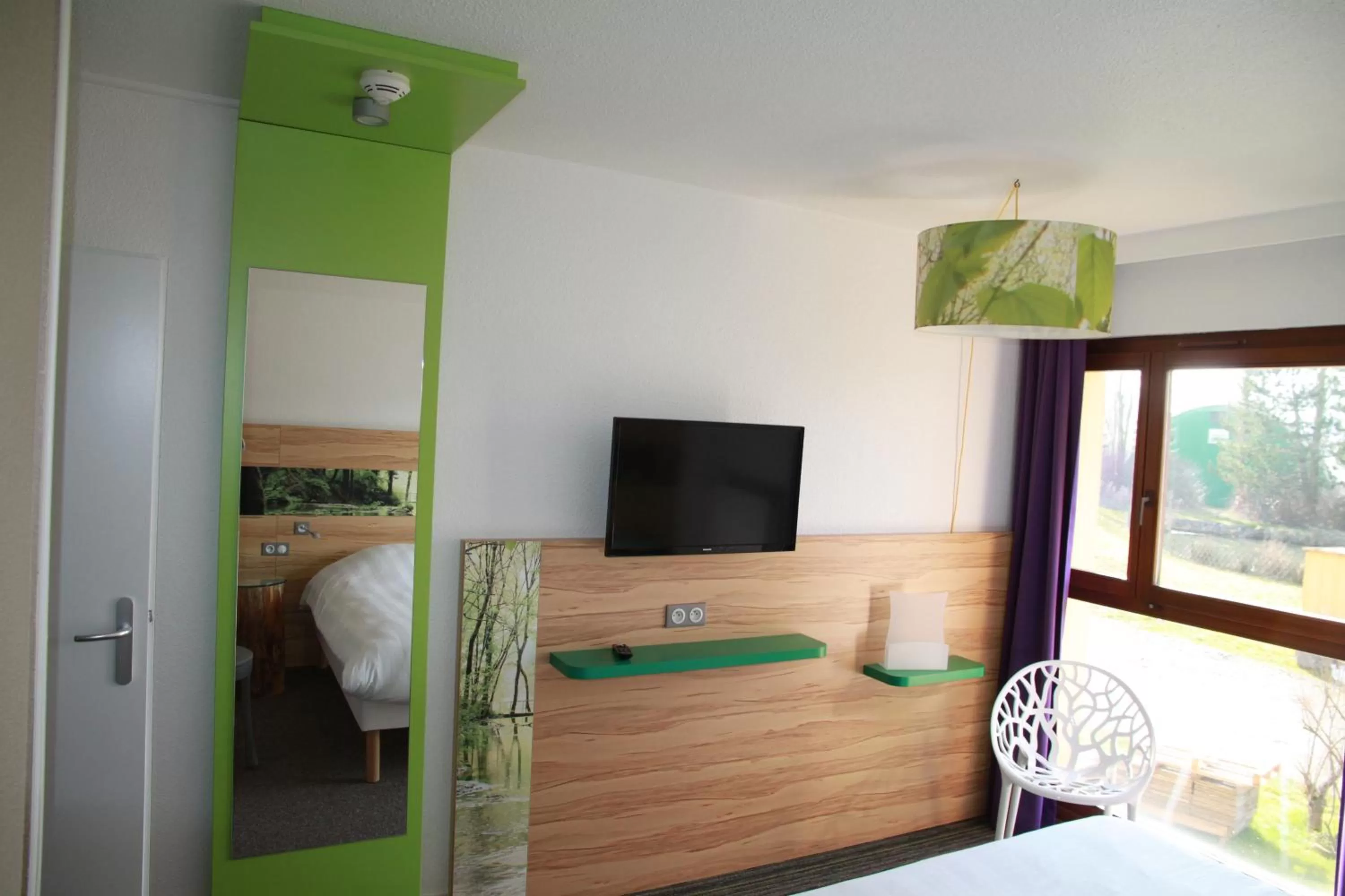 Decorative detail, Bed in ibis Styles Sarrebourg