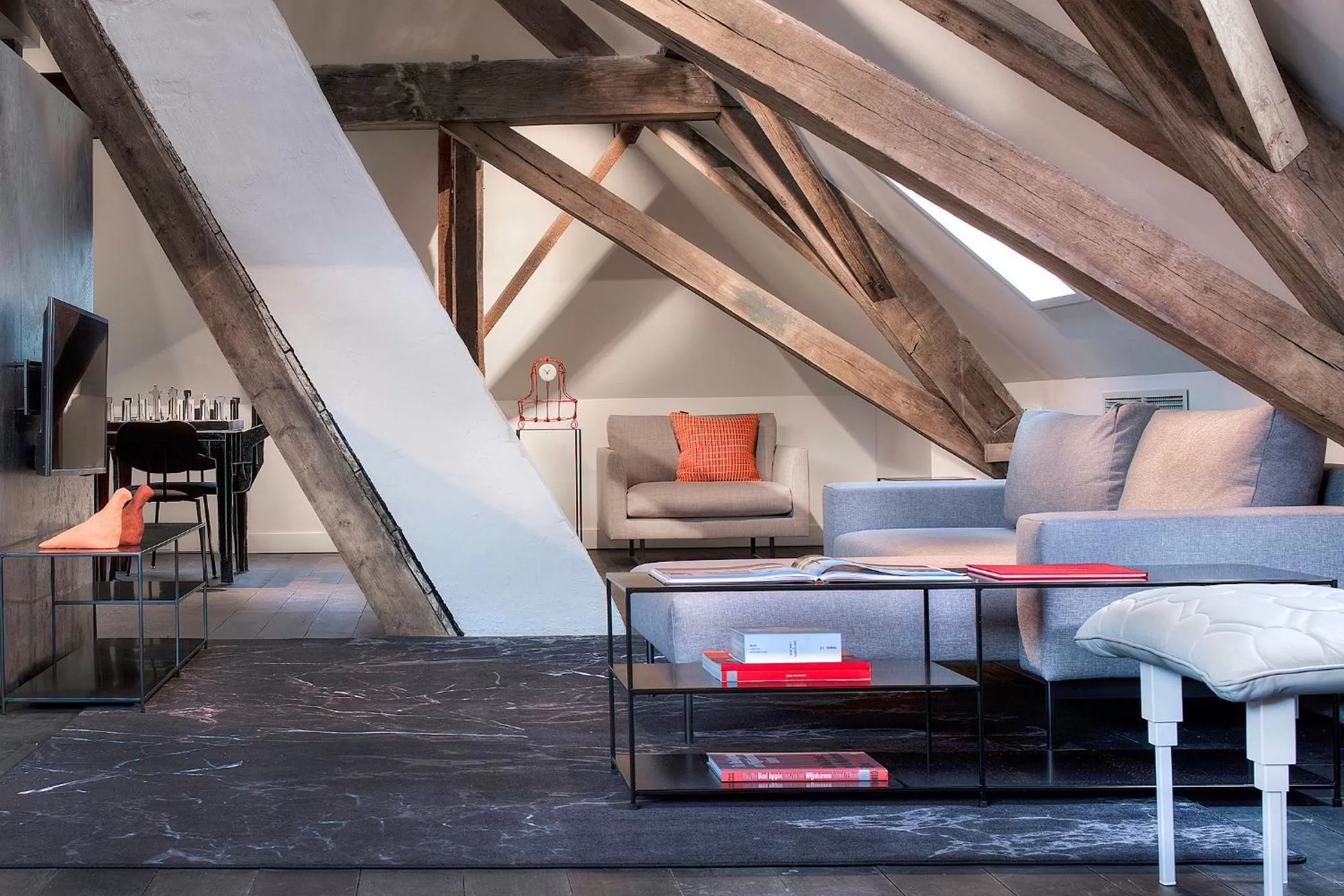 Seating area in Kazerne Hotel - Member of Design Hotels