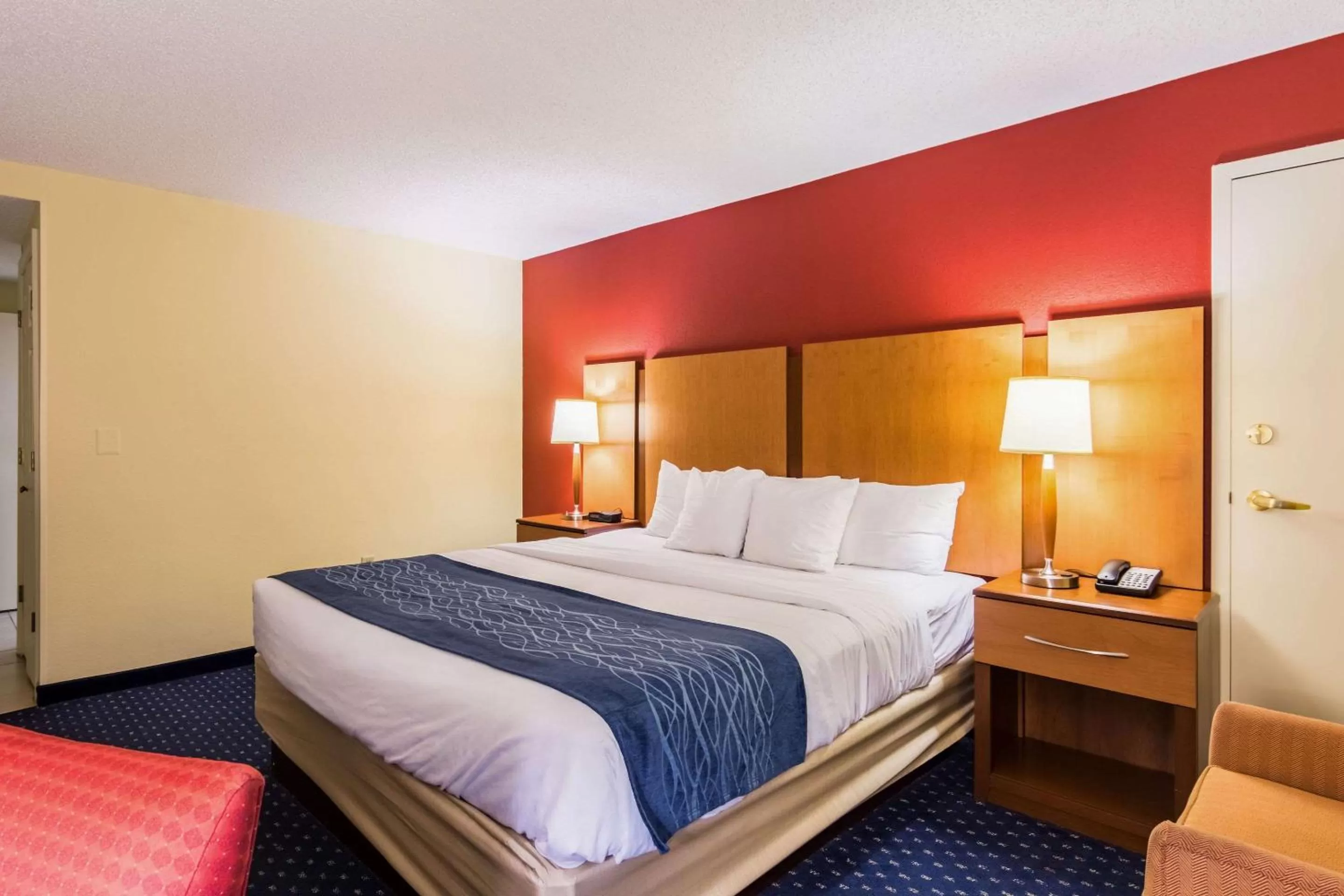 Bed in Comfort Inn at Joint Base Andrews
