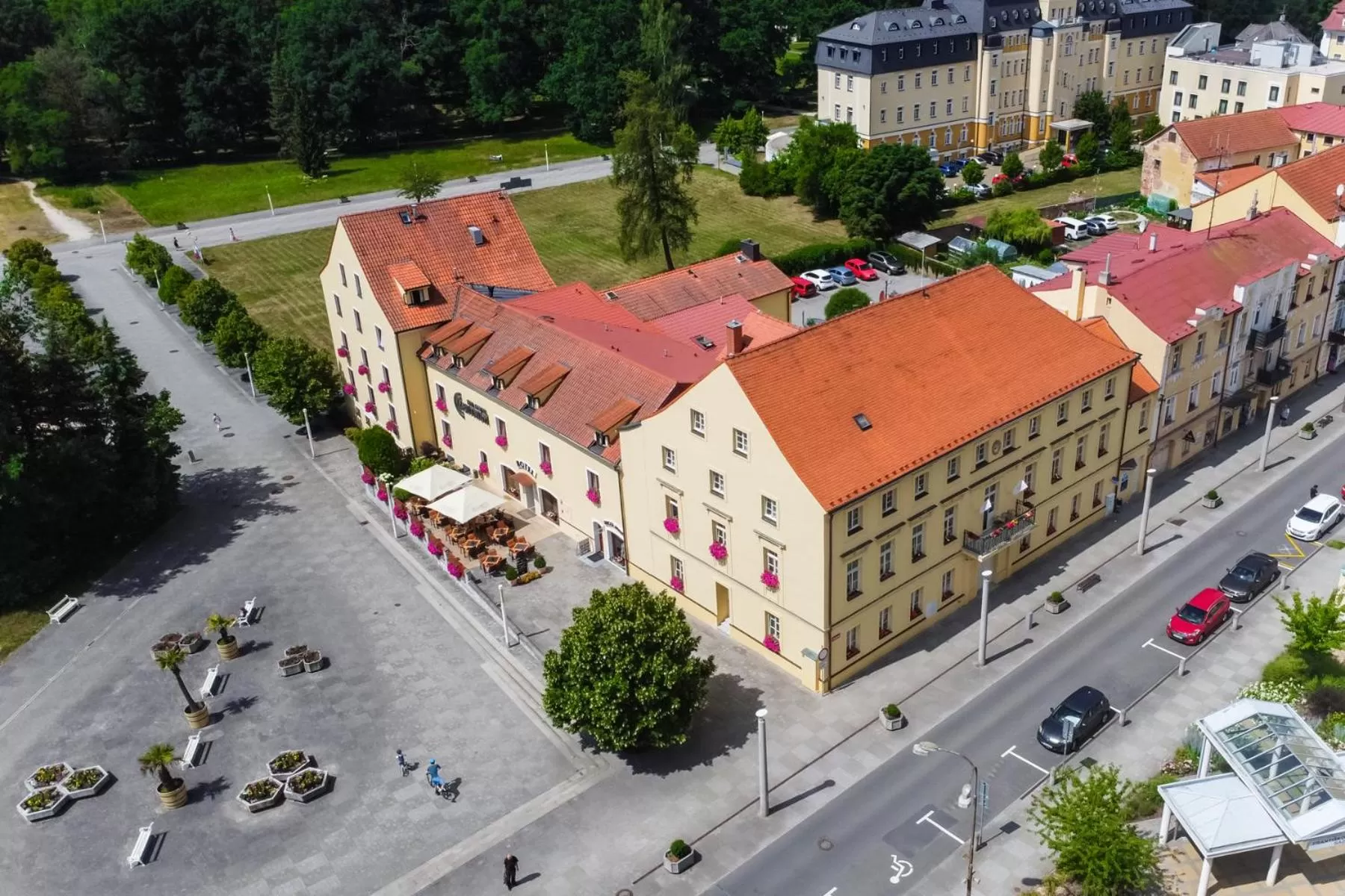 Property building, Bird's-eye View in Spa Hotel Centrum
