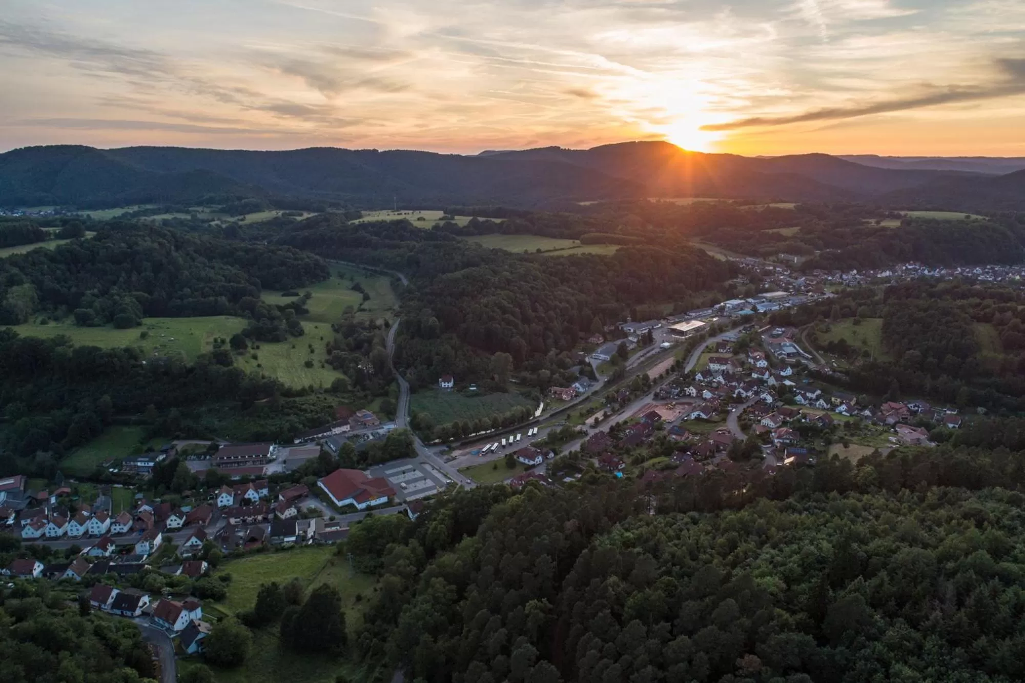 Area and facilities, Bird's-eye View in Landgasthaus & Hotel zur Krone