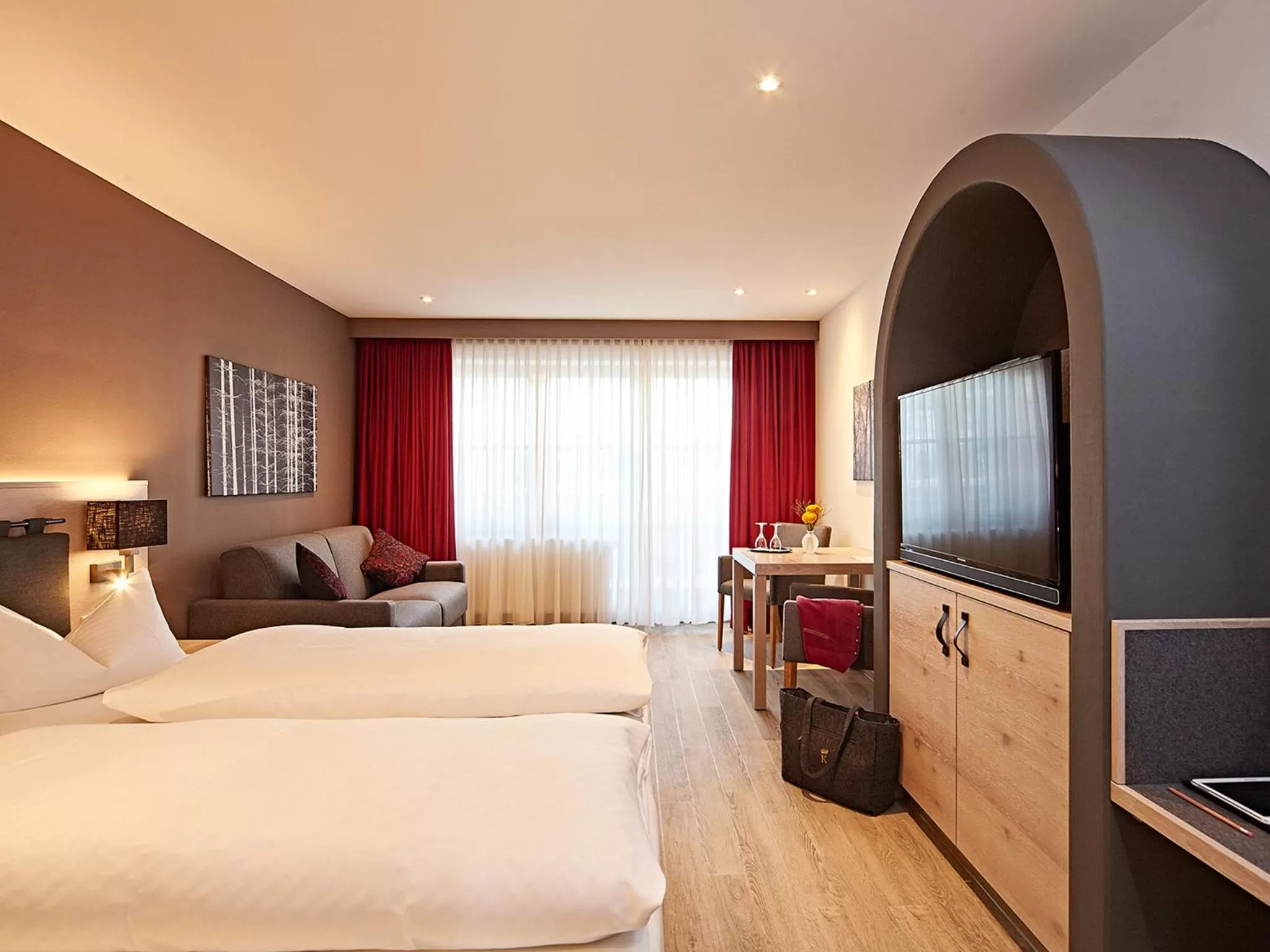 Photo of the whole room, Bed in Hotel Die Krone - Immenstadt-Stein