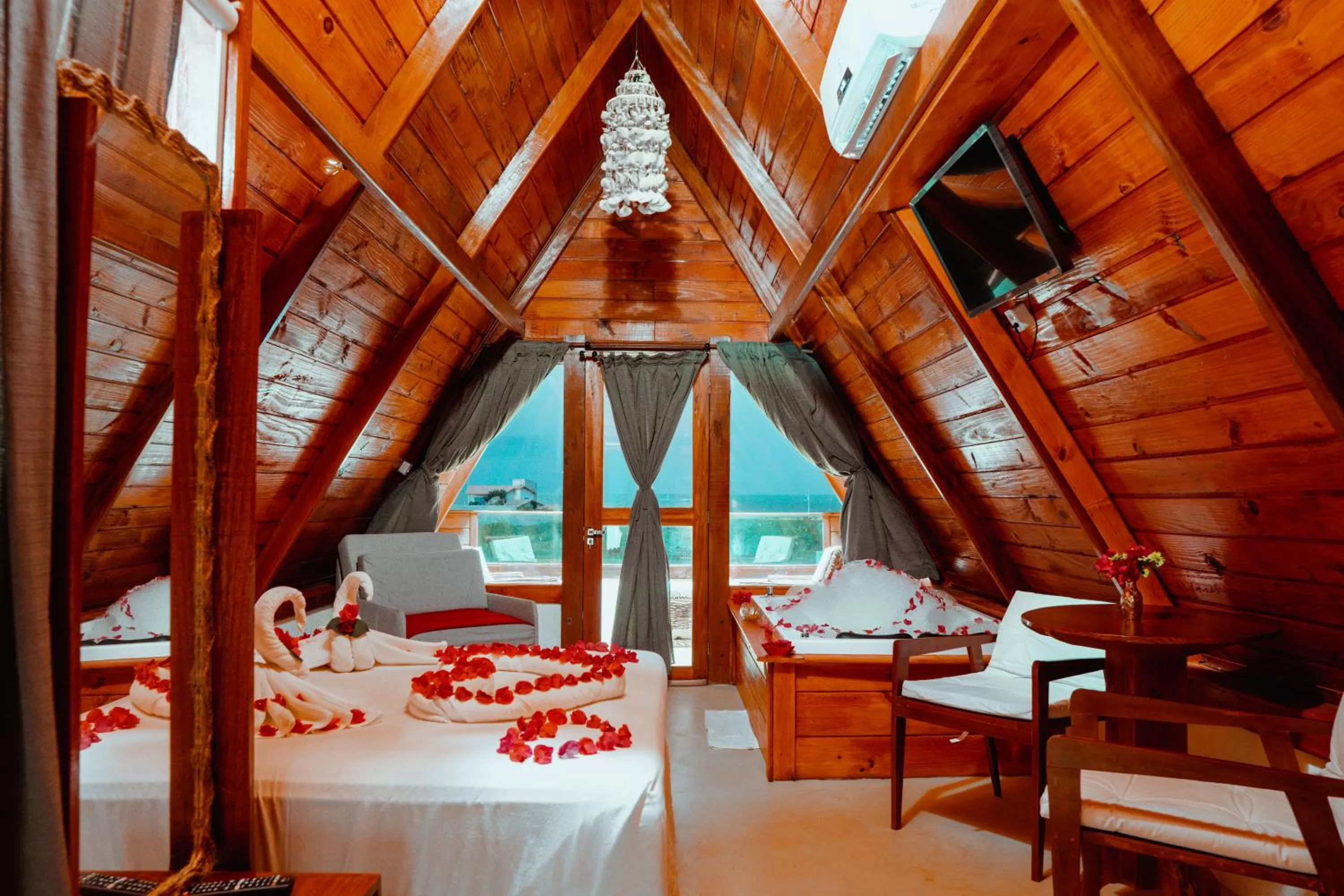 Bed in Pousada Village Sonhos Camocim