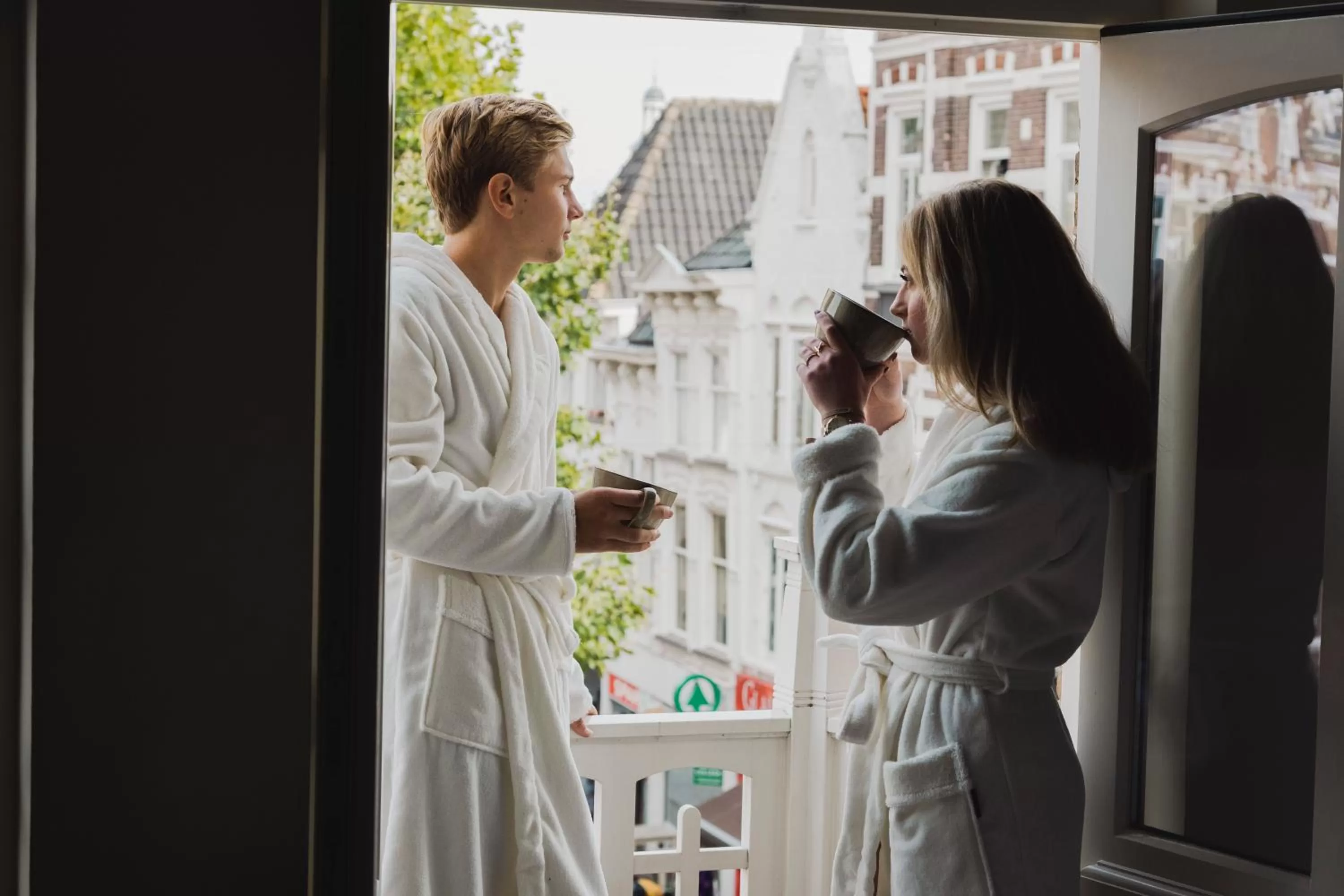 City view in Boutique hotel van Ham