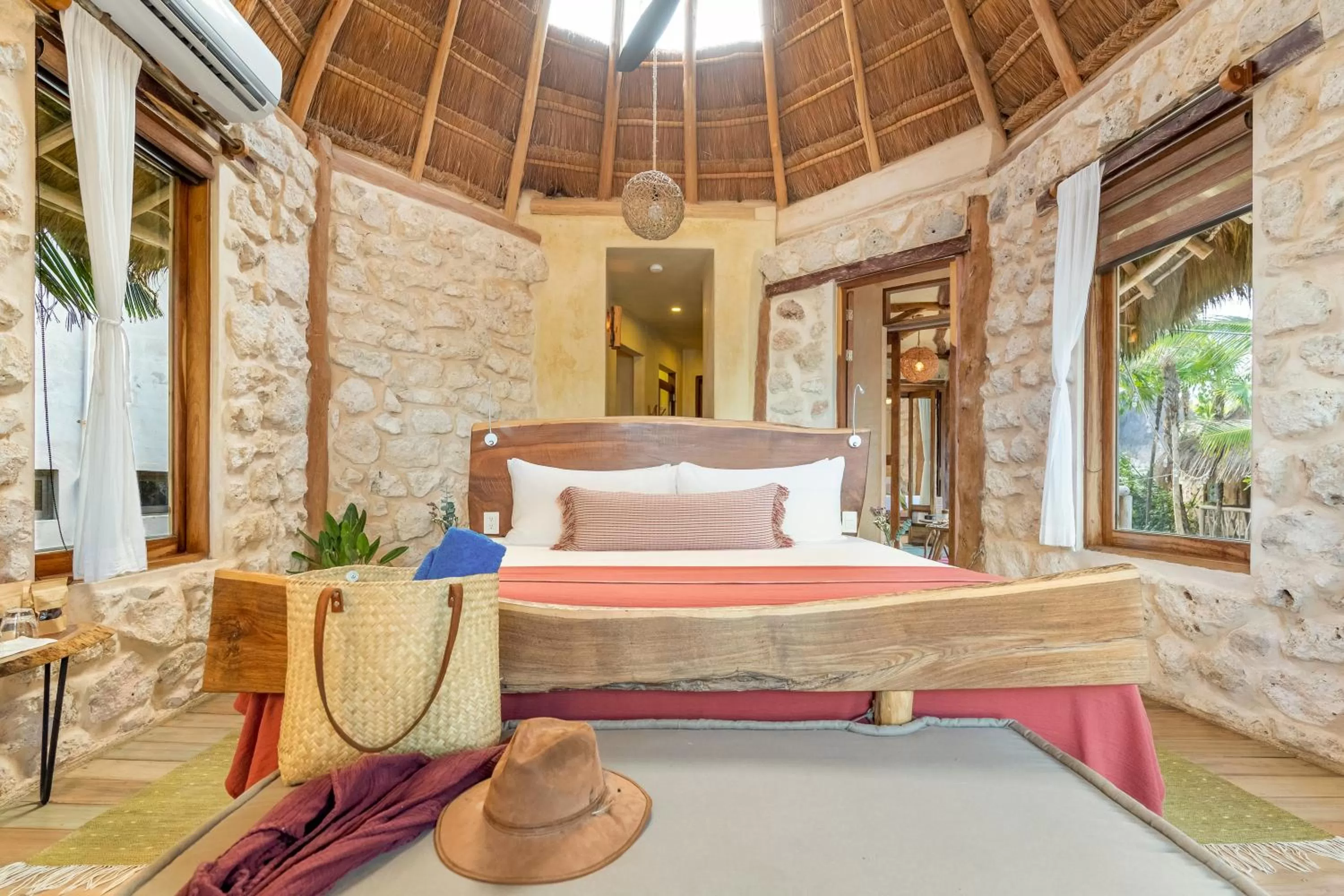 Bed in Alaya Tulum by Ahau Collection