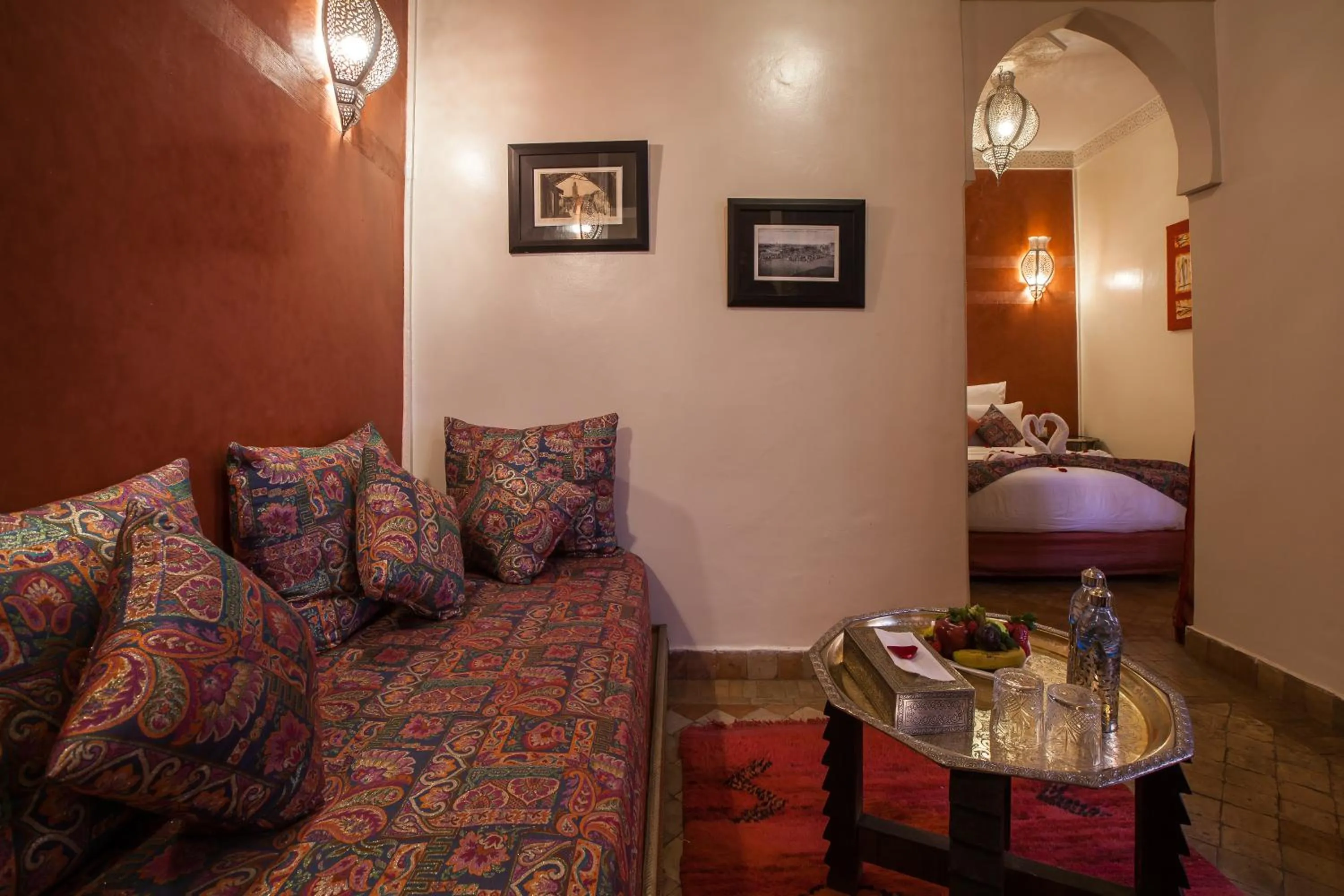 Seating area in Riad Alaka