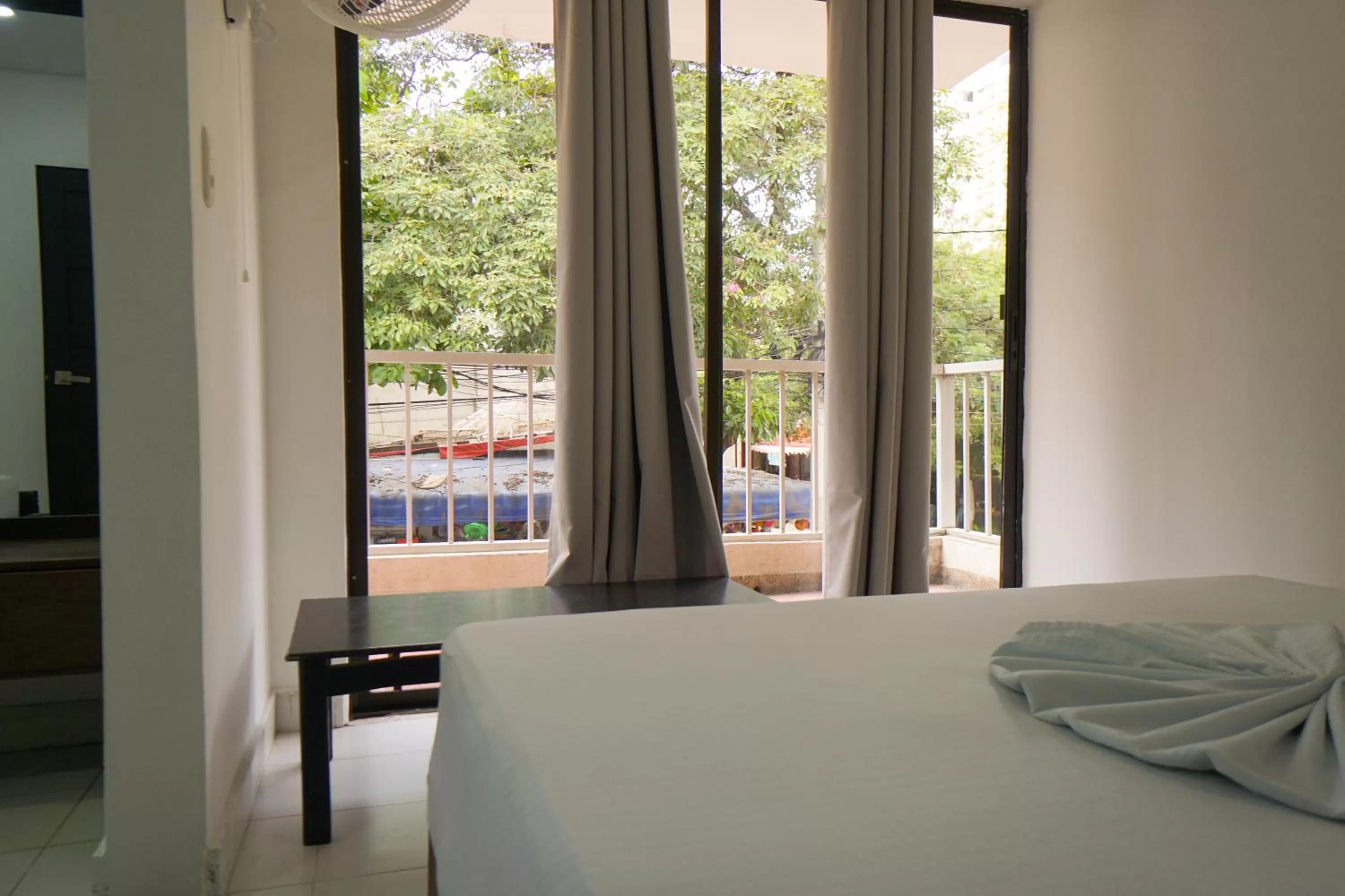 Bed in Hostal Paraiso Tayrona