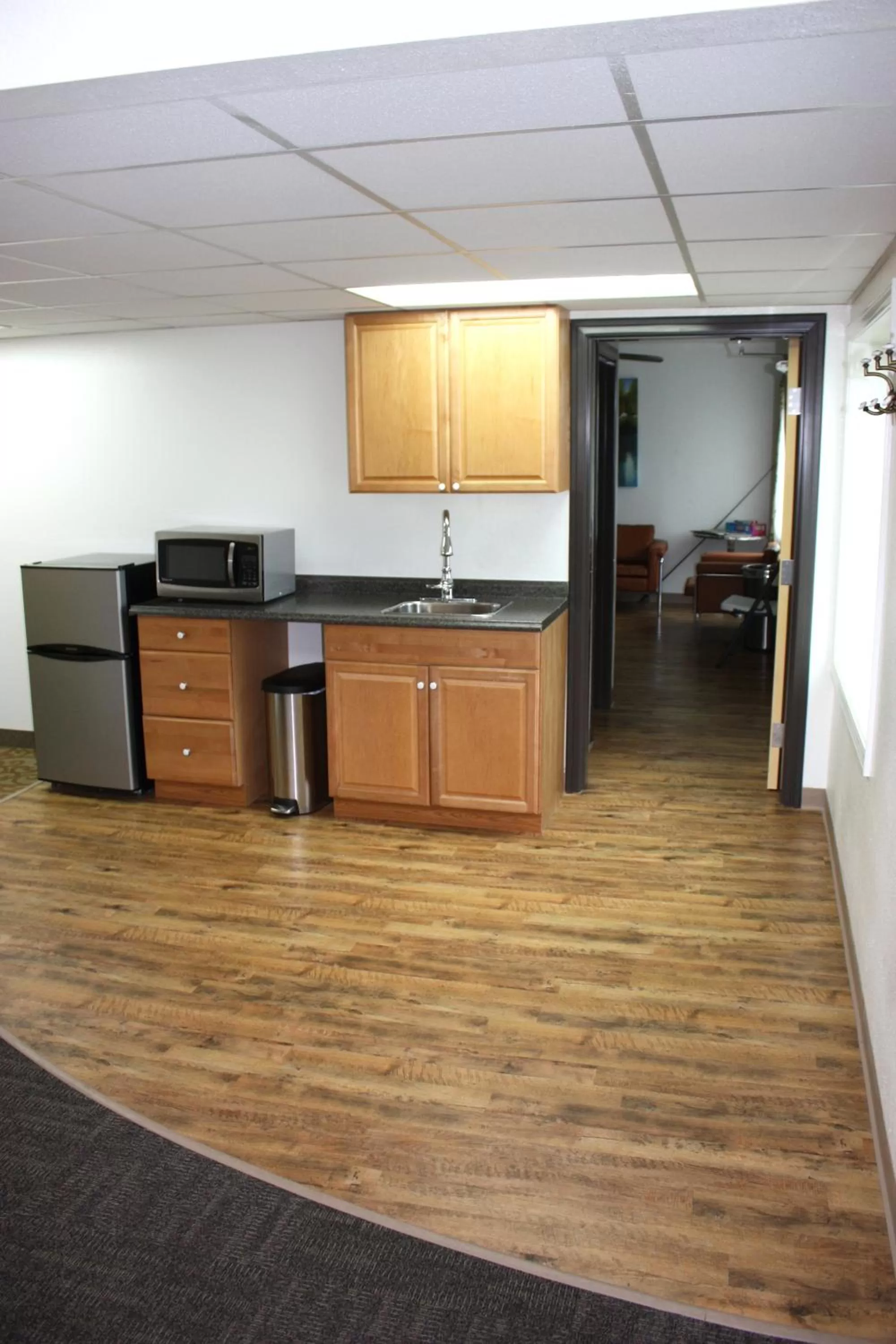 Communal kitchen in Rewak Studios