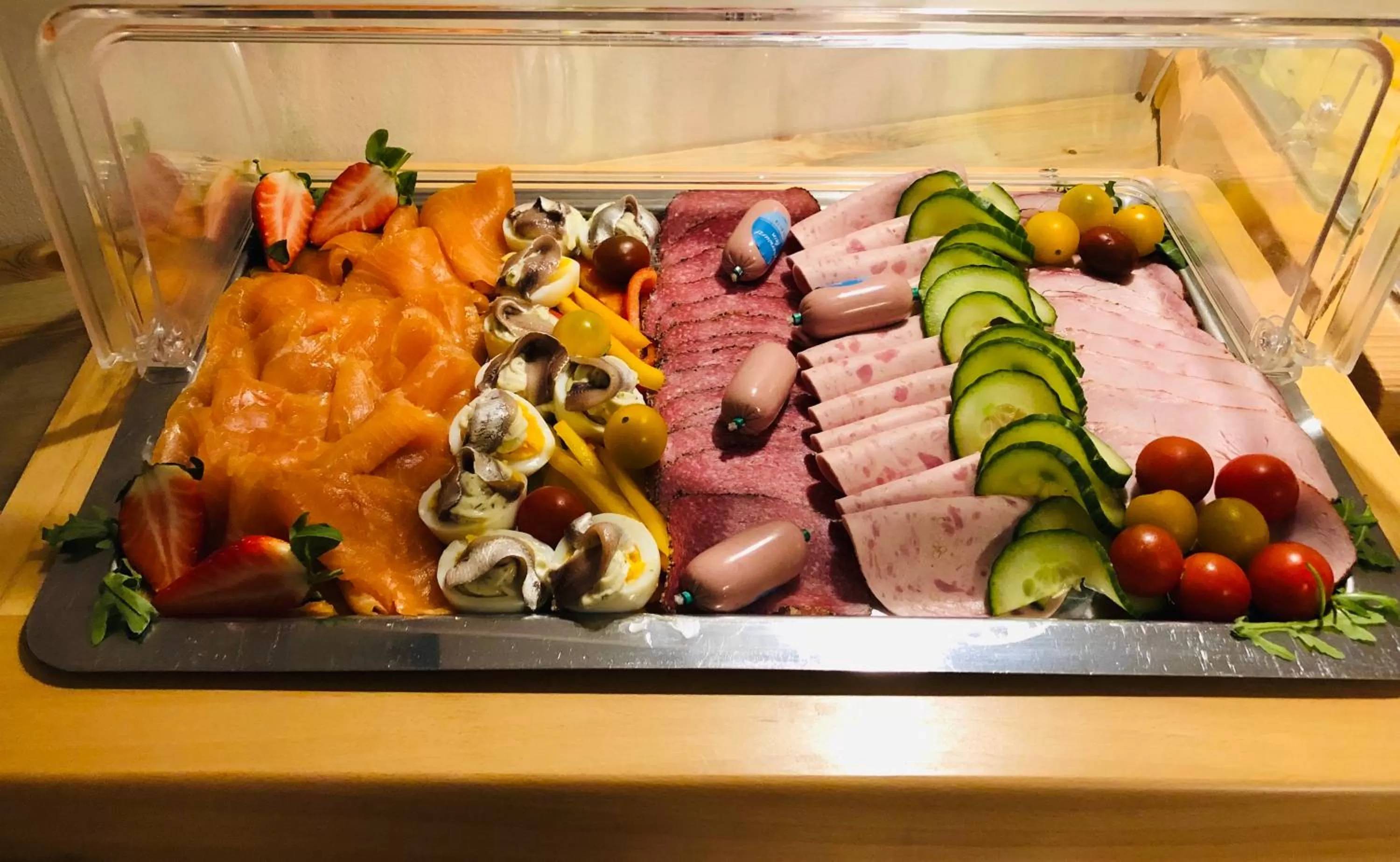 Breakfast, Food in Hotel garni Seeluft Büsum