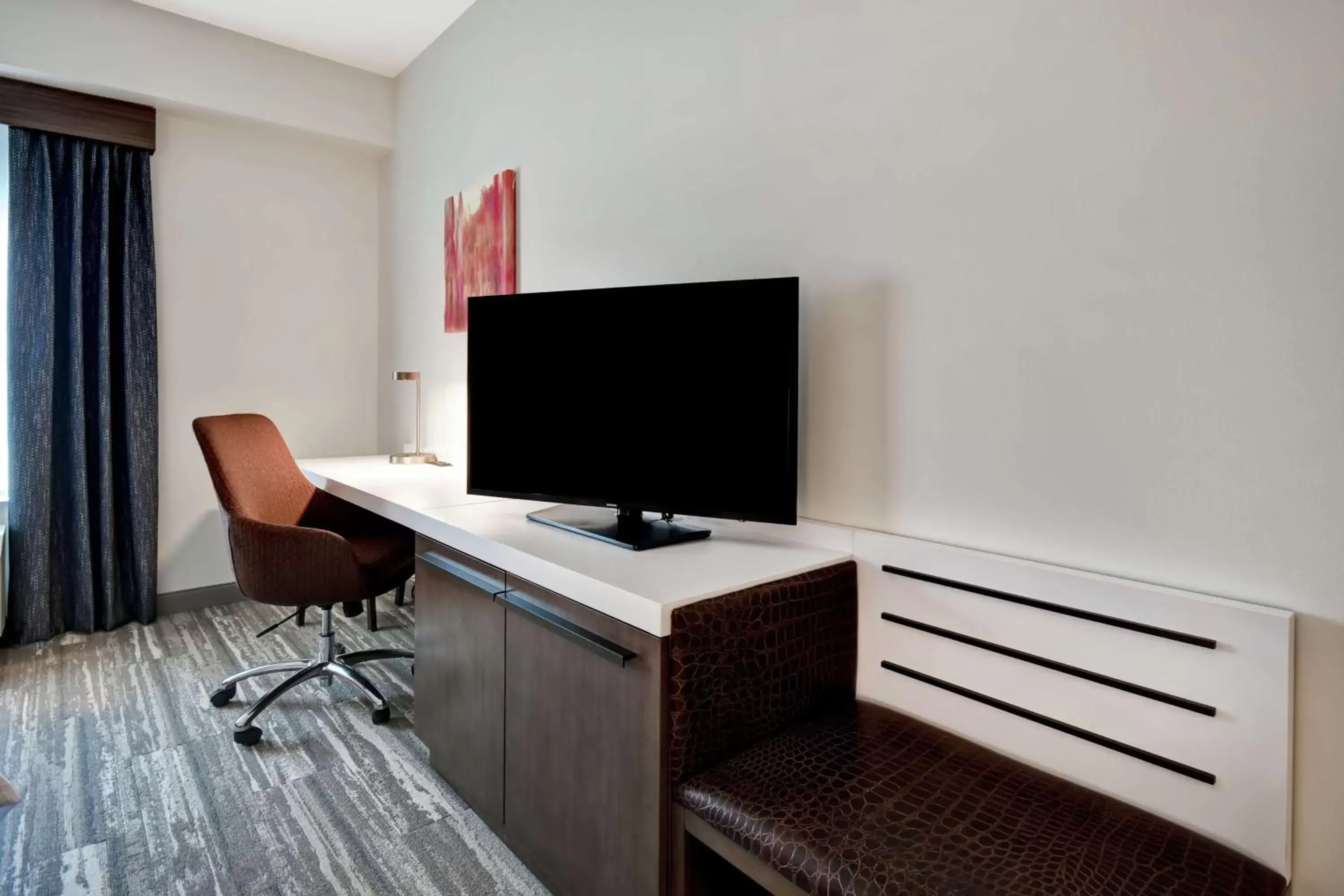 King Room - Mobility Accessible with Roll In Shower in Hilton Garden Inn Lansing West, Mi King Room - Mobility Accessible with Roll In Shower in Hilton Garden Inn Lansing West, Mi