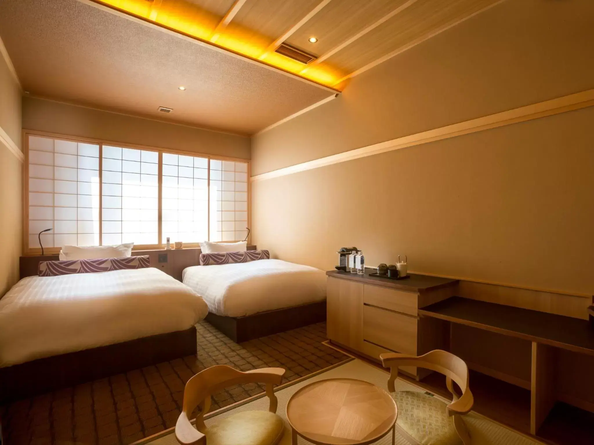 Superior Twin Room with Tatami Area - single occupancy in Saka Hotel Kyoto Superior Twin Room with Tatami Area - single occupancy in Saka Hotel Kyoto