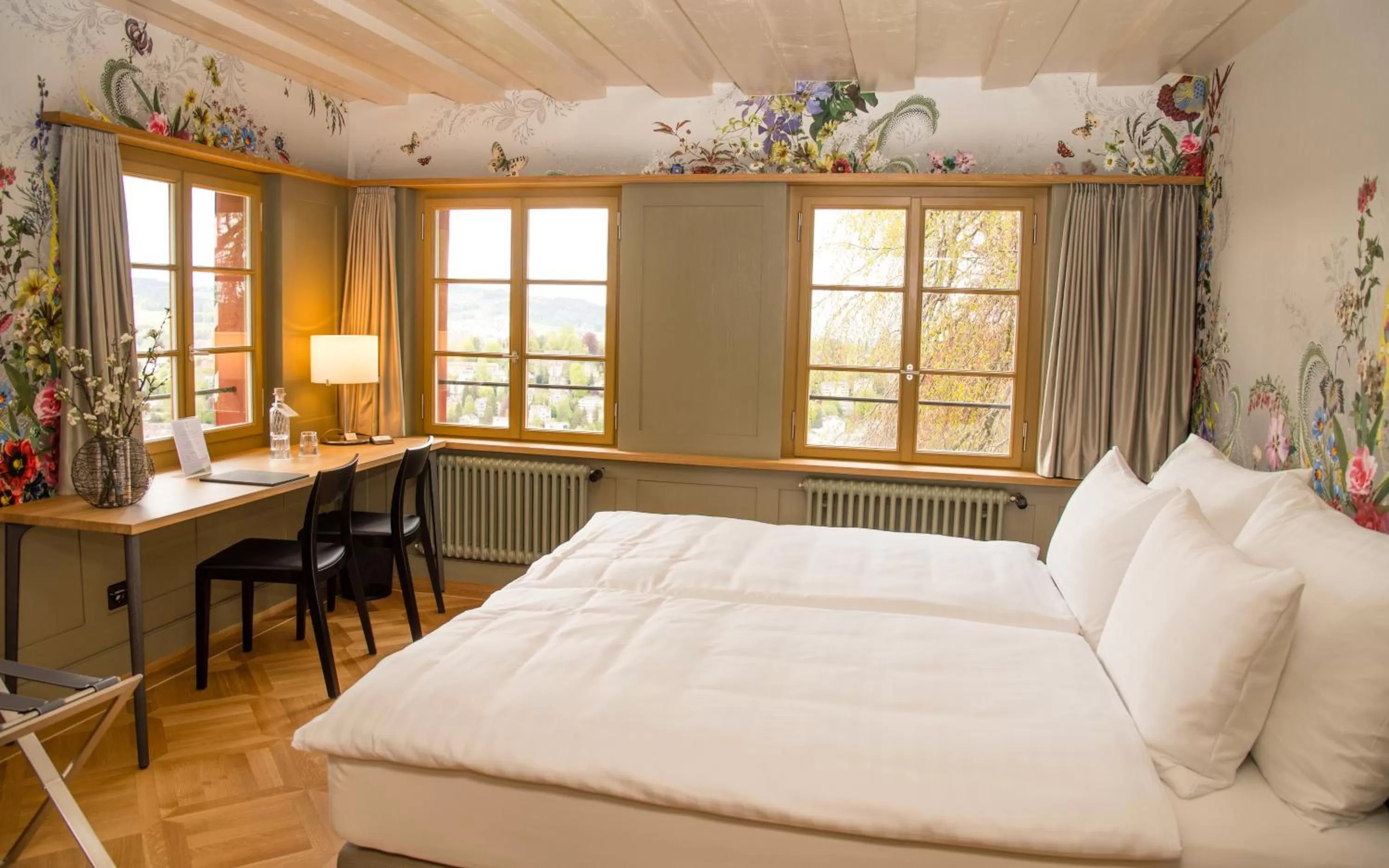 Photo of the whole room, Bed in Hotel Restaurant Falkenburg