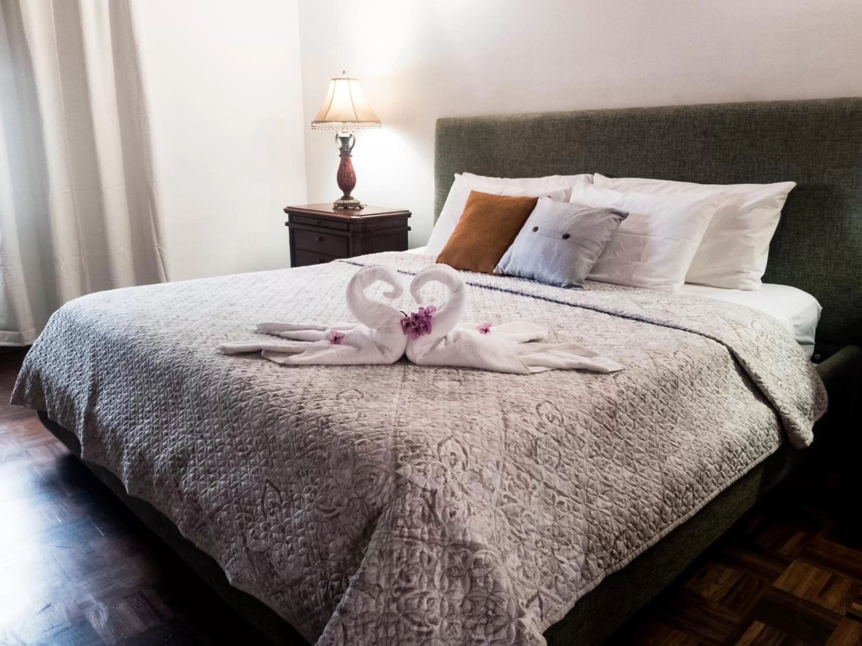 Bed in Hotel Rebequet