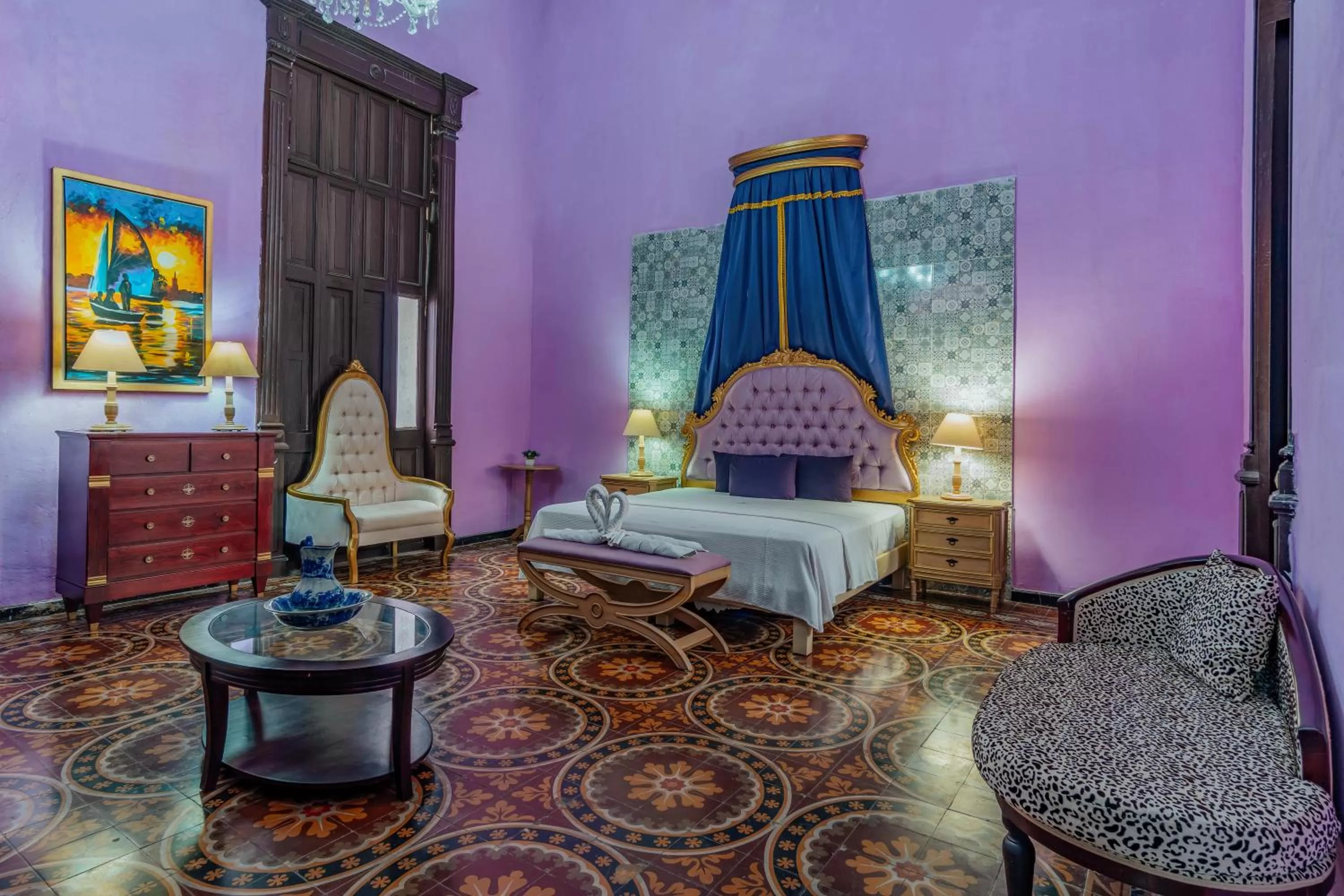 Bed in Hotel Lavanda CAS Merida