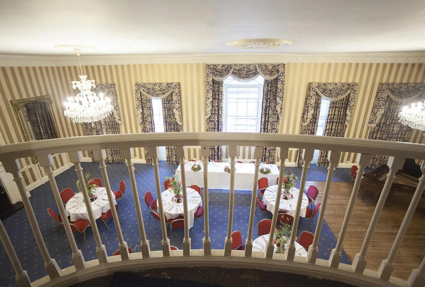 Decorative detail, Bed in Norfolk Arms Hotel