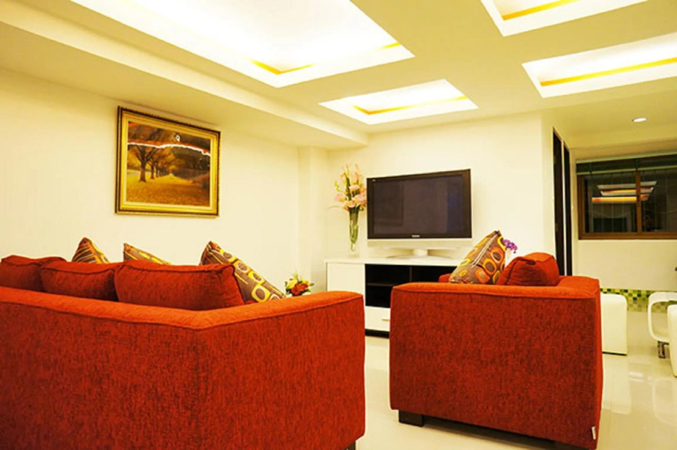 Communal lounge/ TV room in Noble House Chiangmai