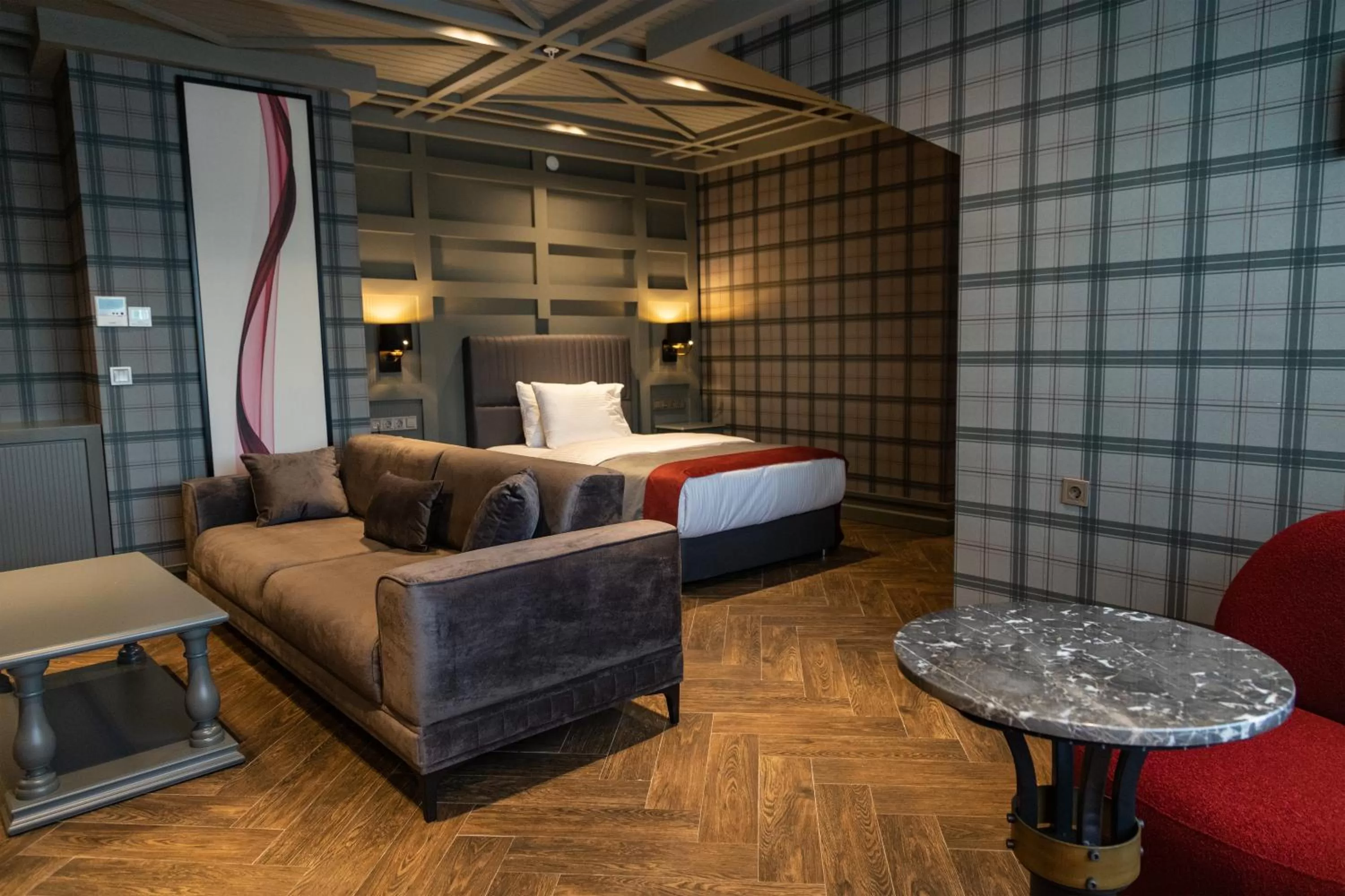 Living room, Bed in Ramada by Wyndham Erzurum