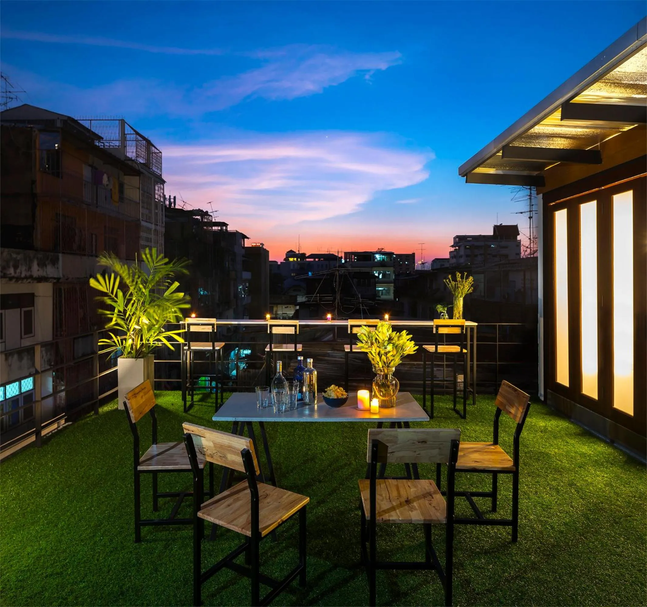 Patio in Timber Hostel